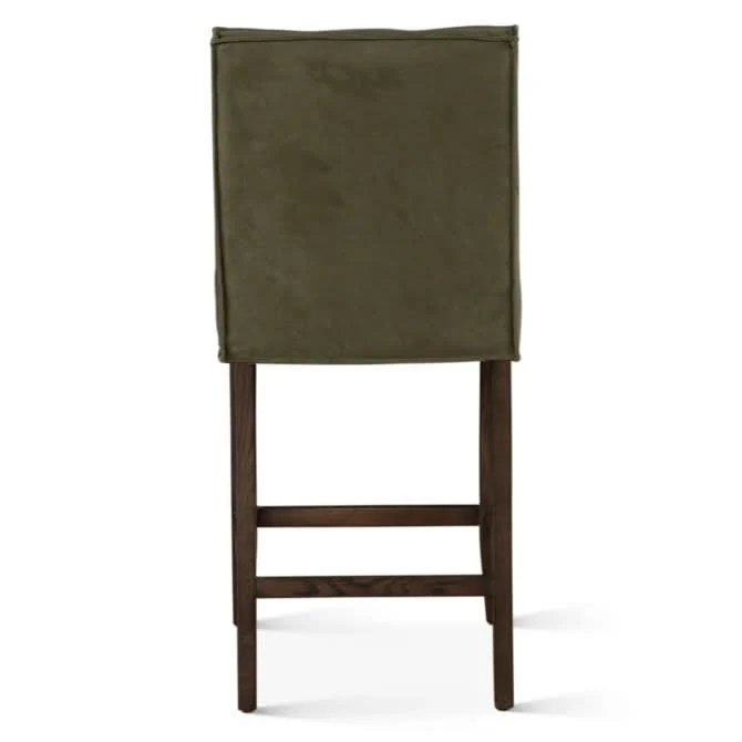 Aven Green Eco-Suede Counter Chair - Image 5