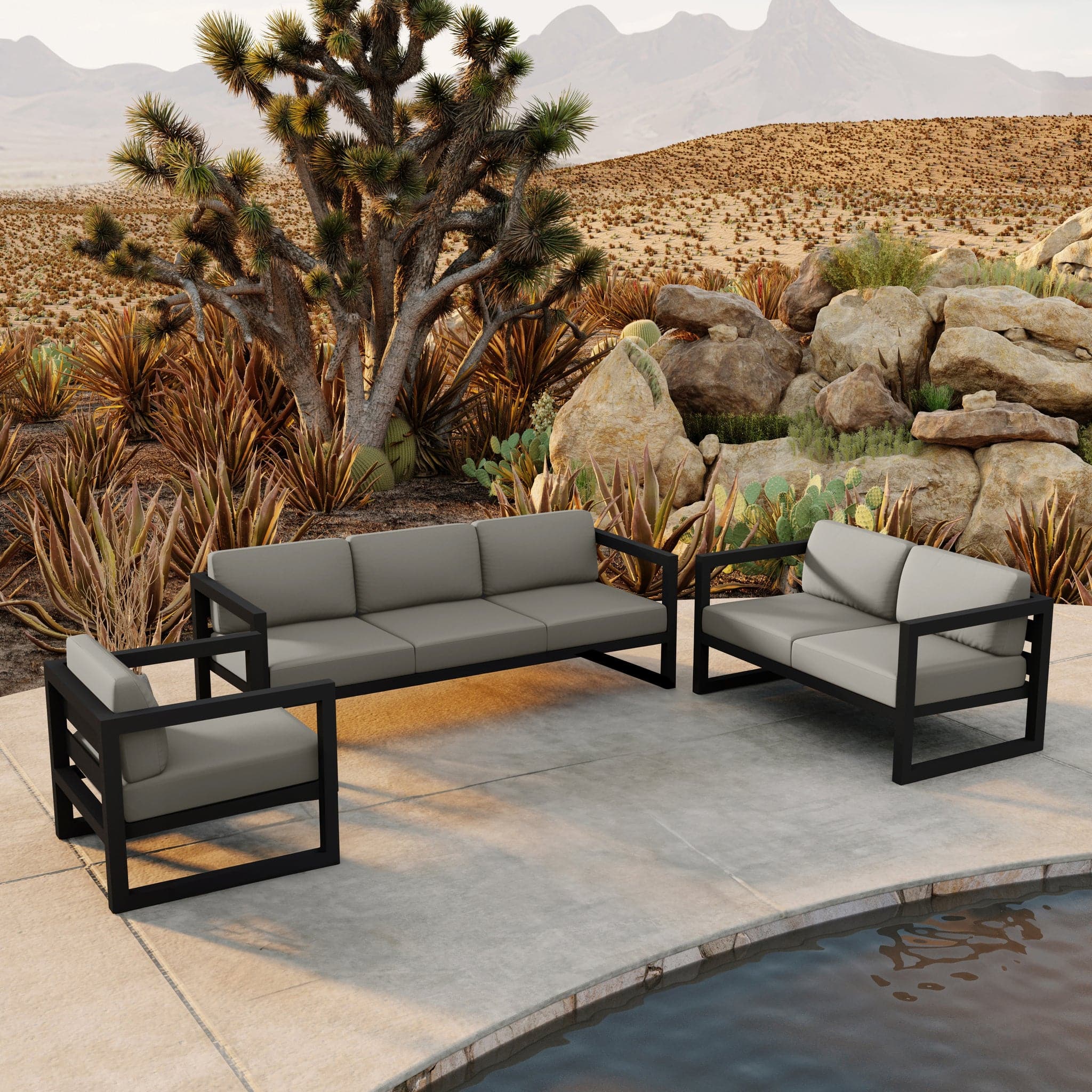 Avion 3 Piece Sofa Loveseat - Image 2