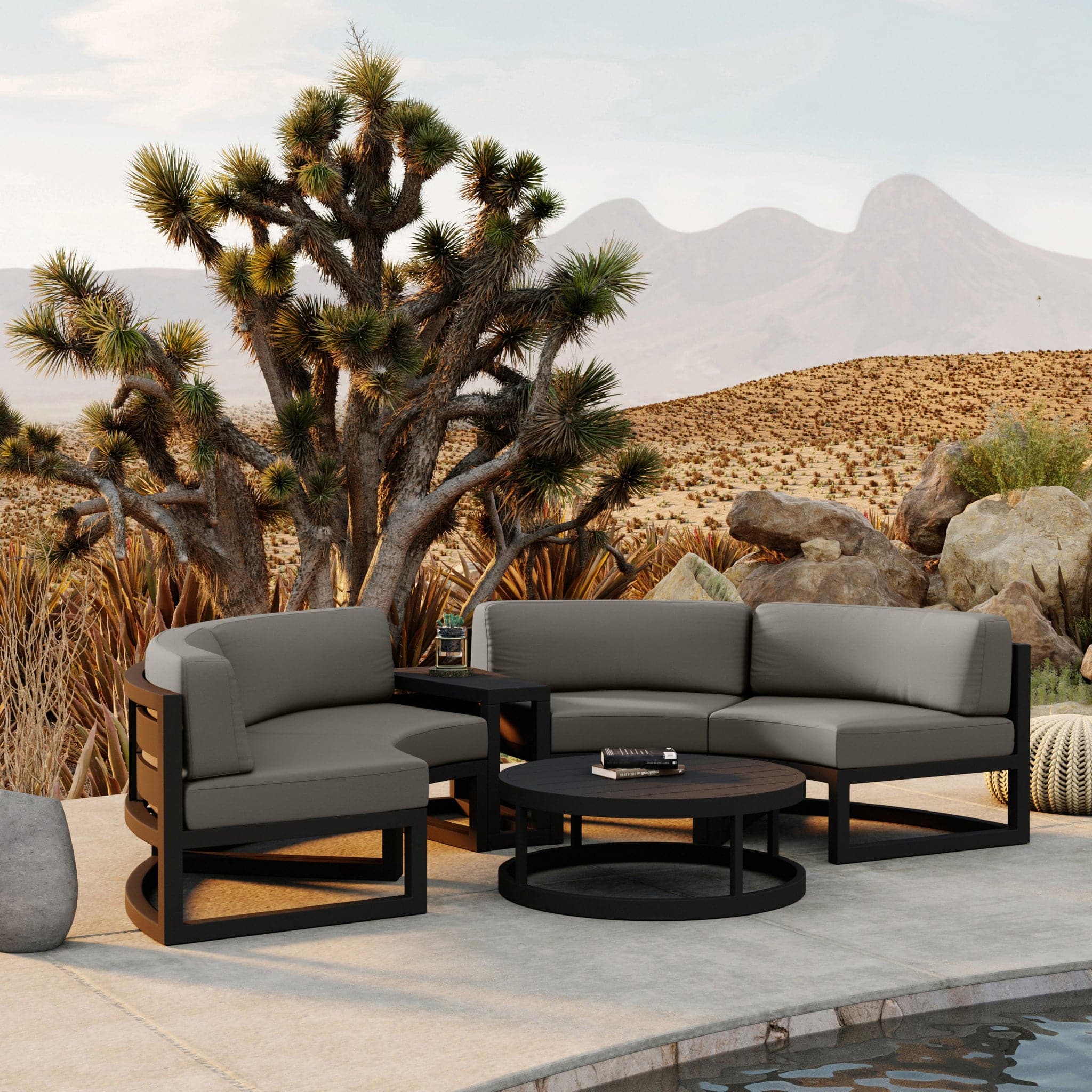 Avion 4 Piece Curve Sectional Set - Image 4