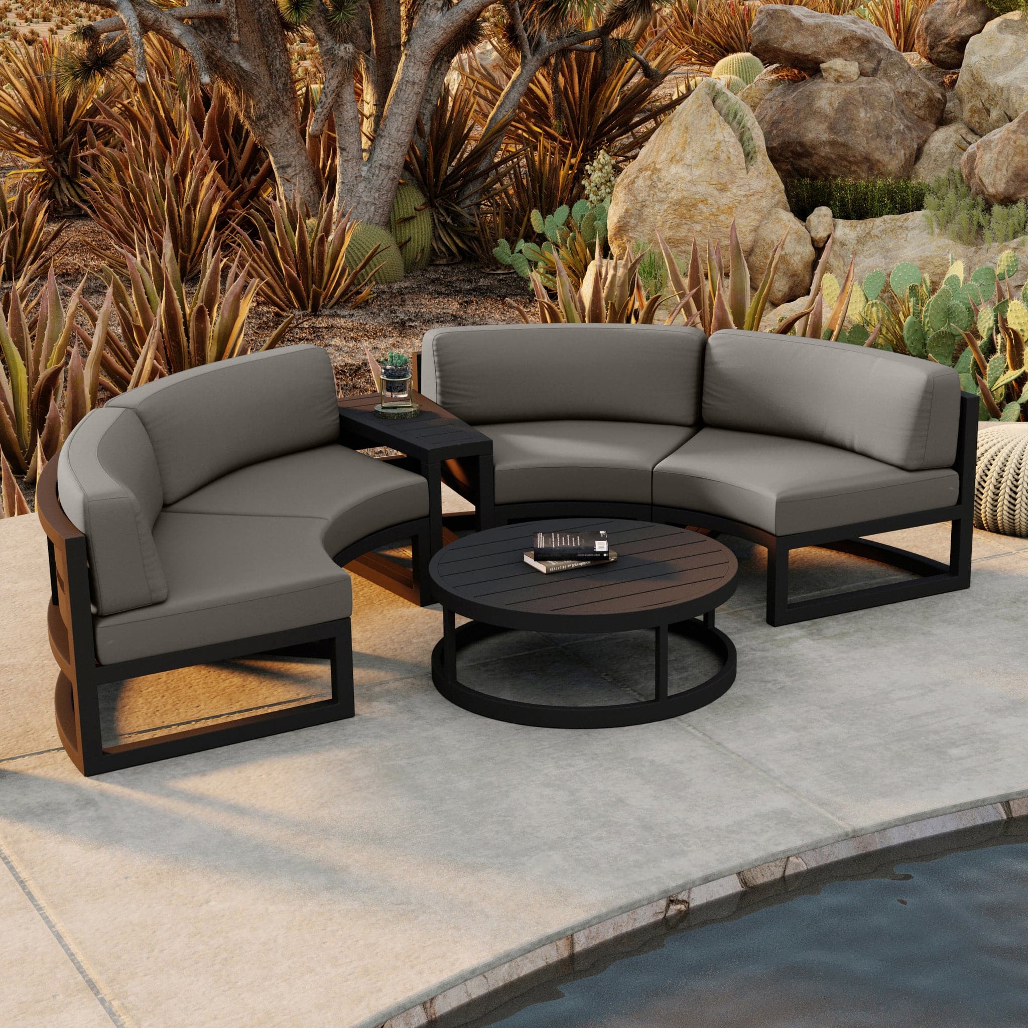 Avion 4 Piece Curve Sectional Set - Image 5