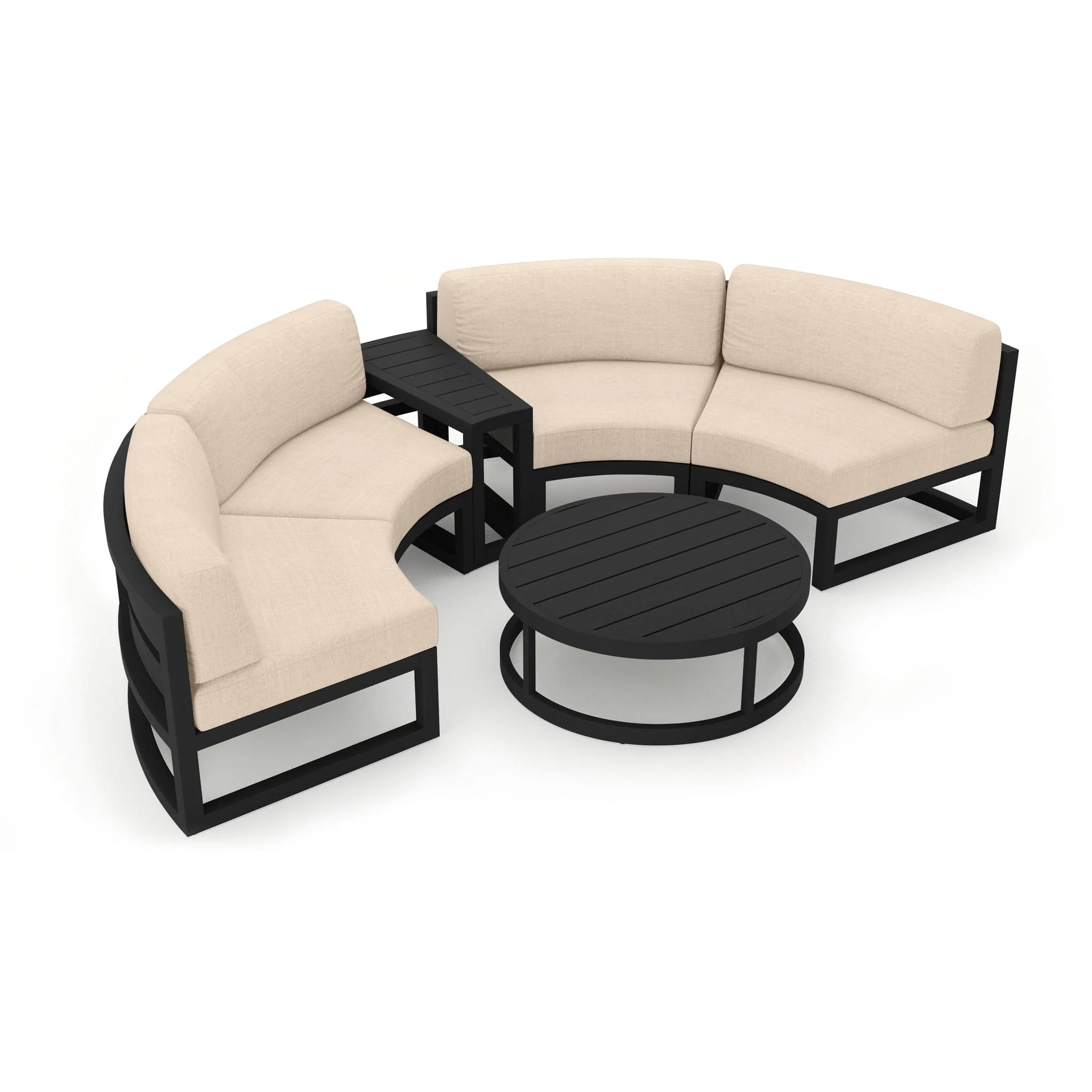 Avion 4 Piece Curve Sectional Set - Image 6