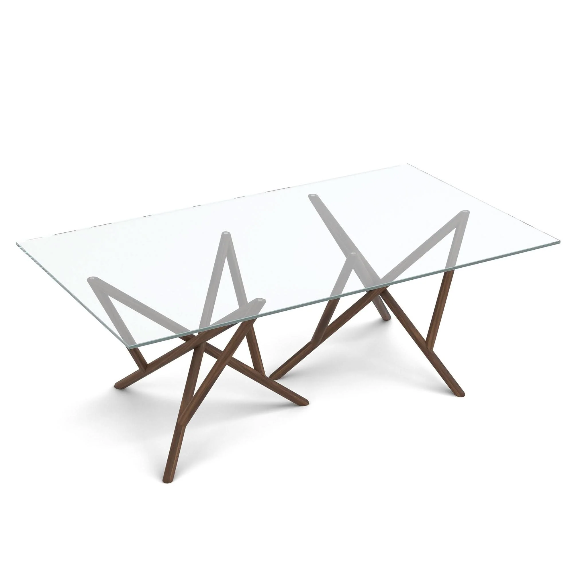 Copeland Baton Glass Top Table