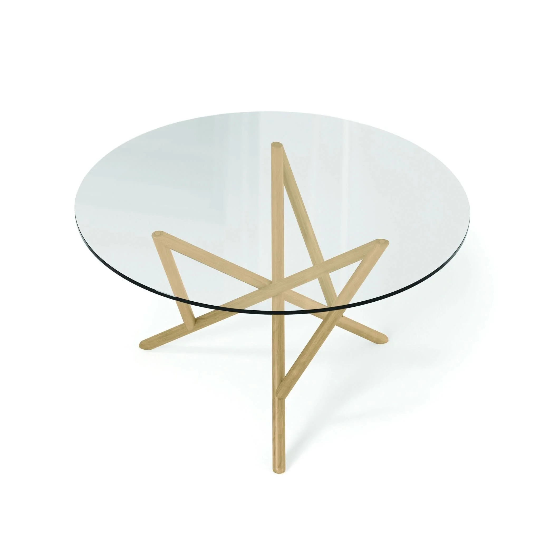 Copeland Baton Round Glass Top Table - Image 2