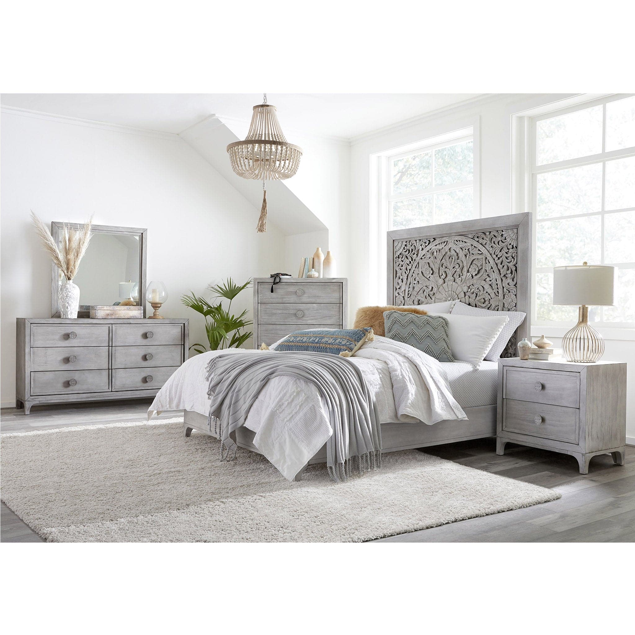 Boho Chic Five-Drawer Chest - Image 5