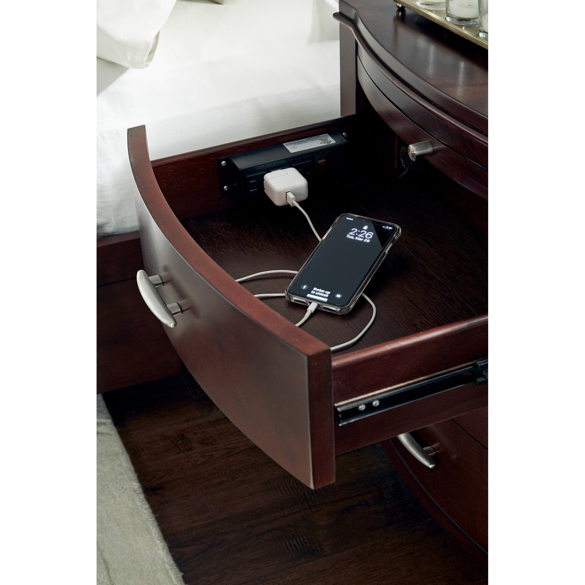 Brighton Nightstand with Power Outlet - Image 2