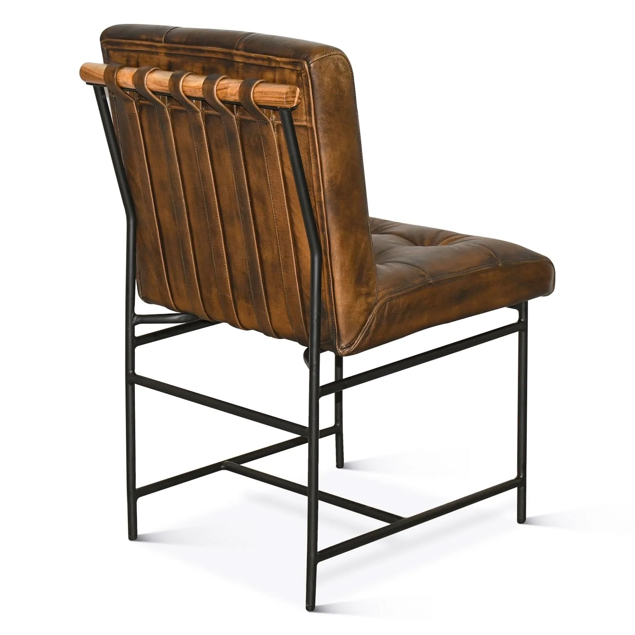 Brisbane Stockton Leather Dining Chair - Image 5
