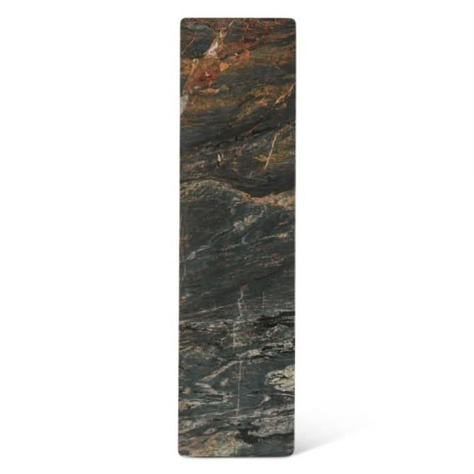 Caldera Lava Marble Console Table with Dark Oak Base - Image 4