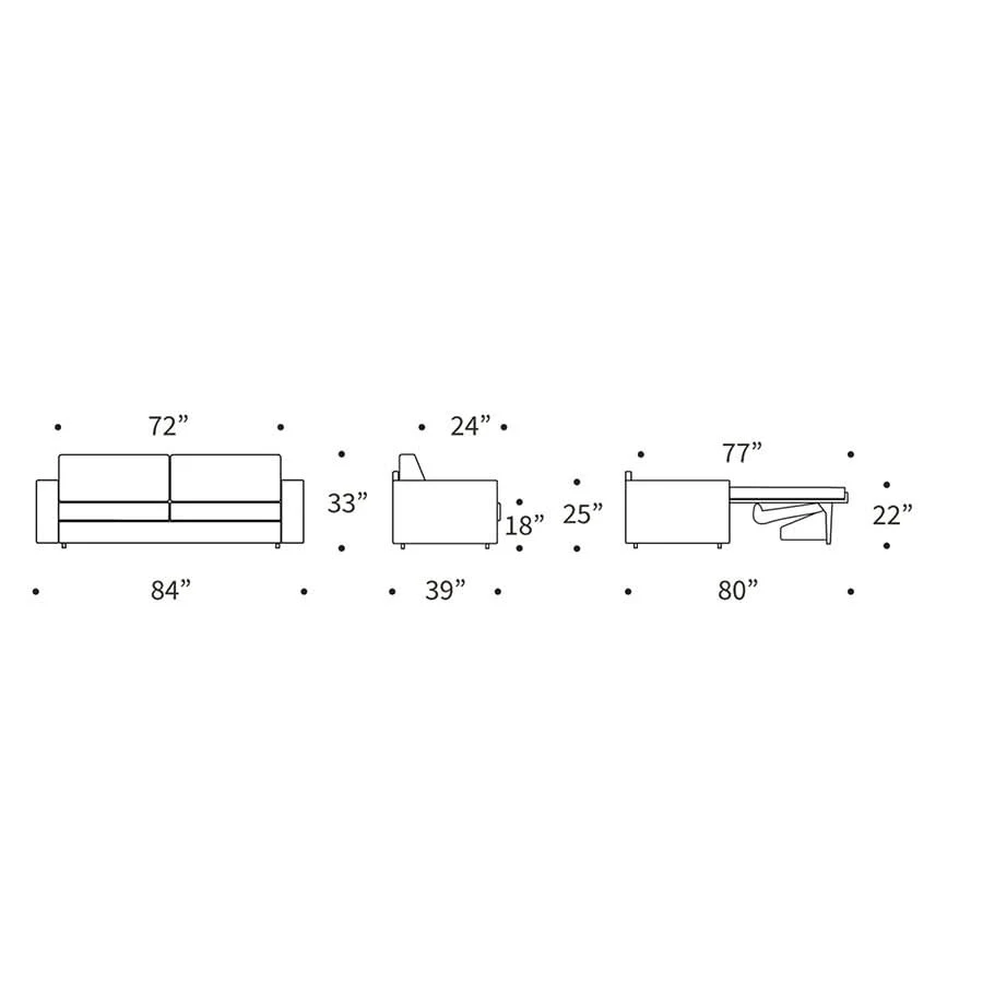Carnell Sofa Bed with Standard Arms - Image 43