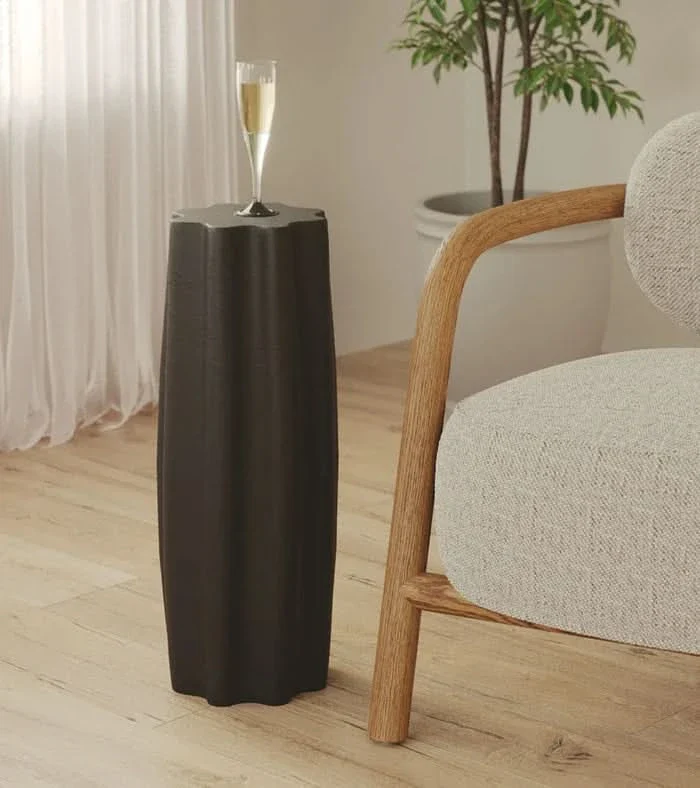Clara Pedestal Side Table - Image 4