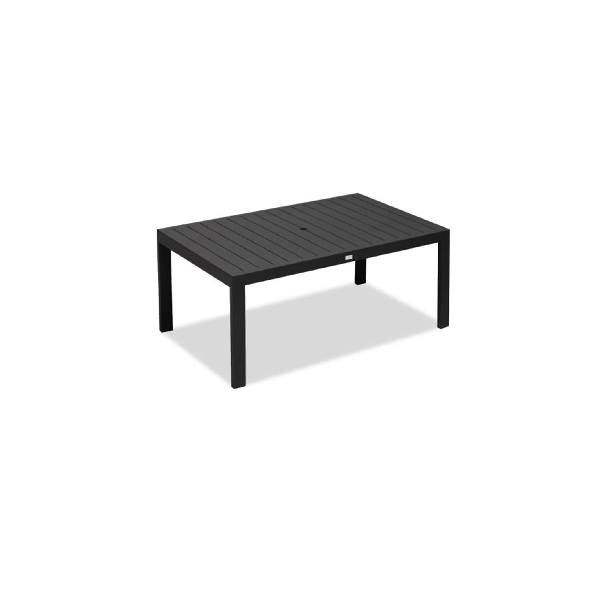 Classic Aluminum 6-Seater Rectangular Dining Table - Image 3