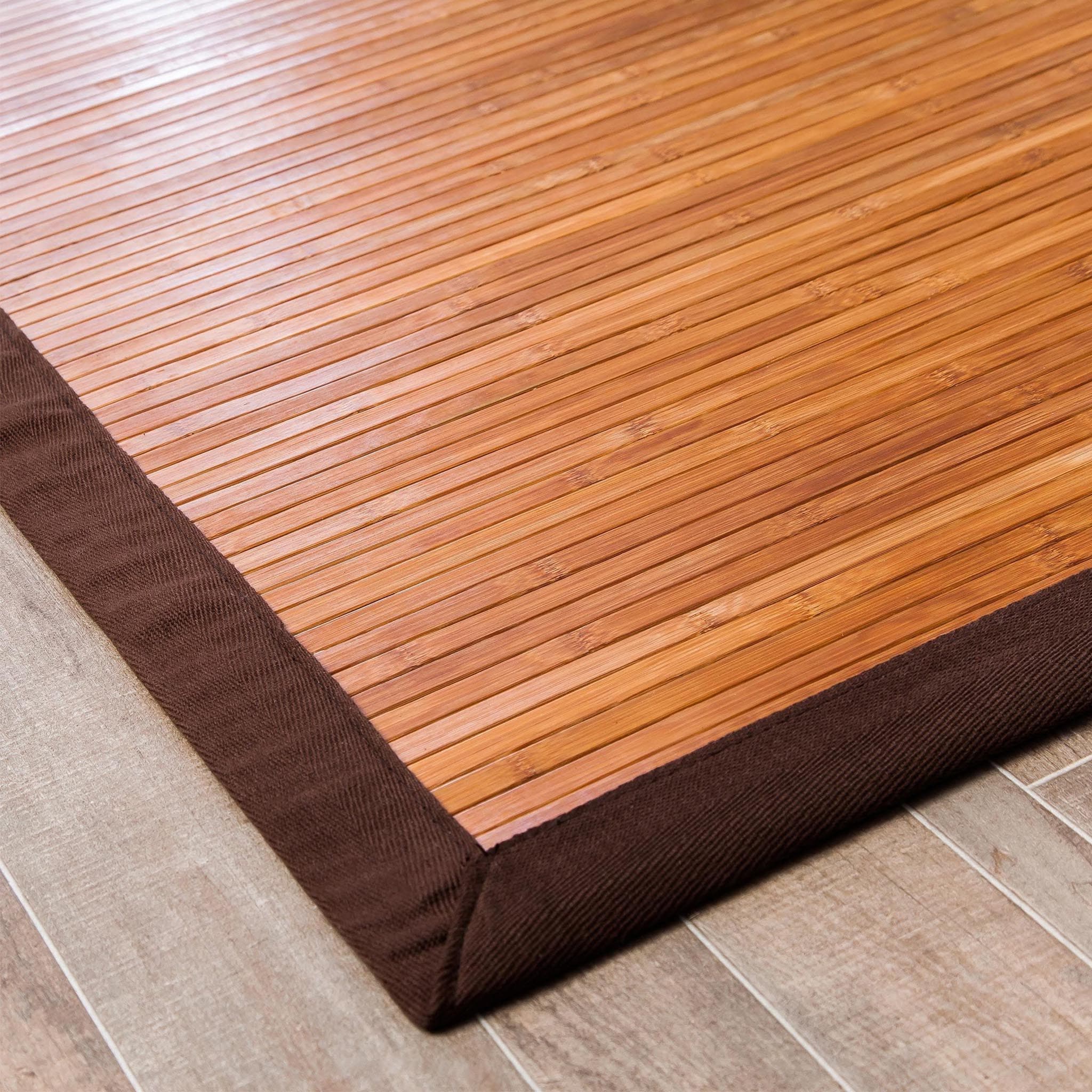 Contemporary Chocolate Bamboo Rug - Image 3