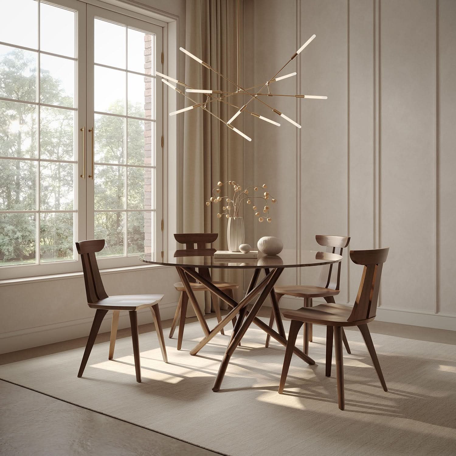 Copeland Baton Glass Top Table - Image 3