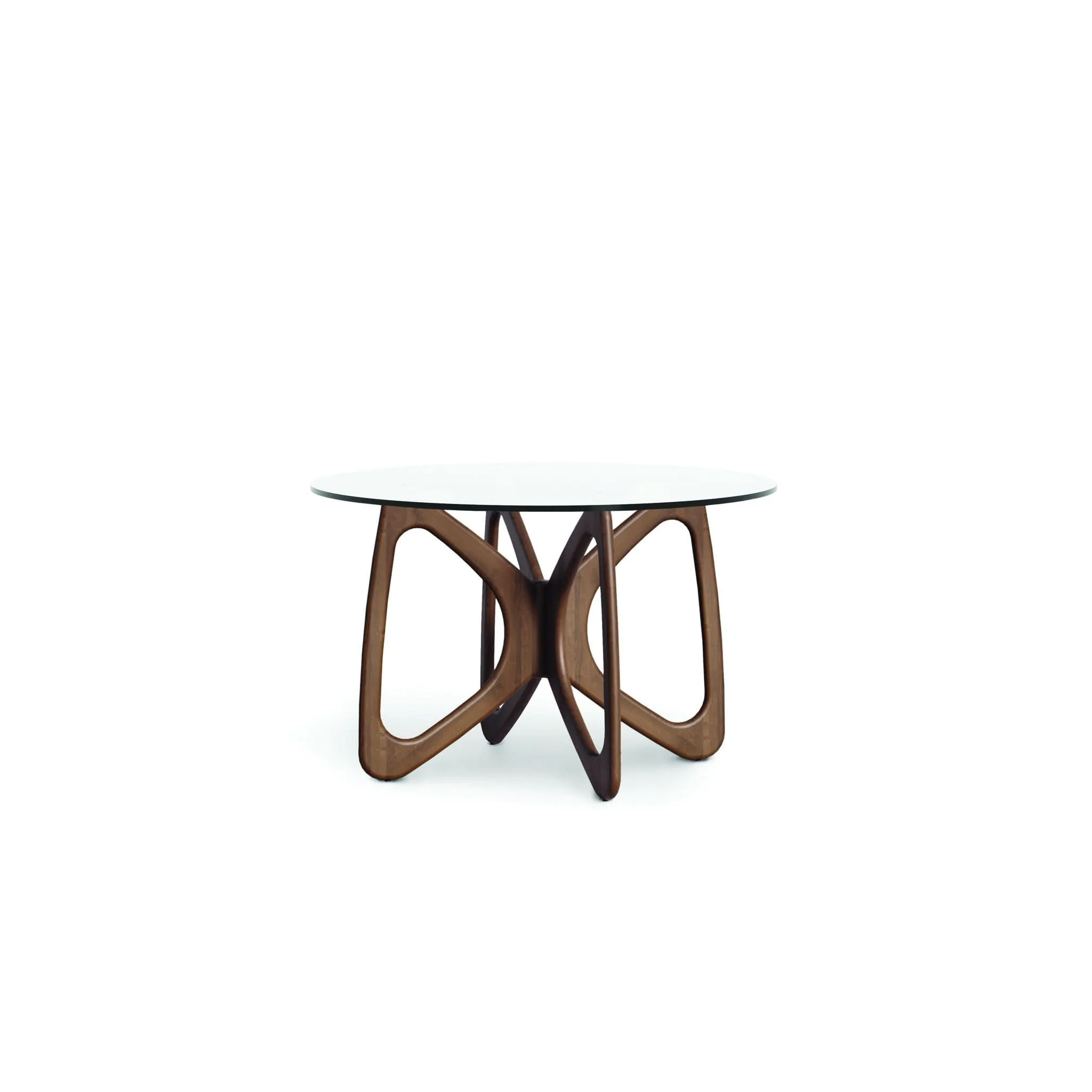 Copeland Butterfly Round Glass Top Table
