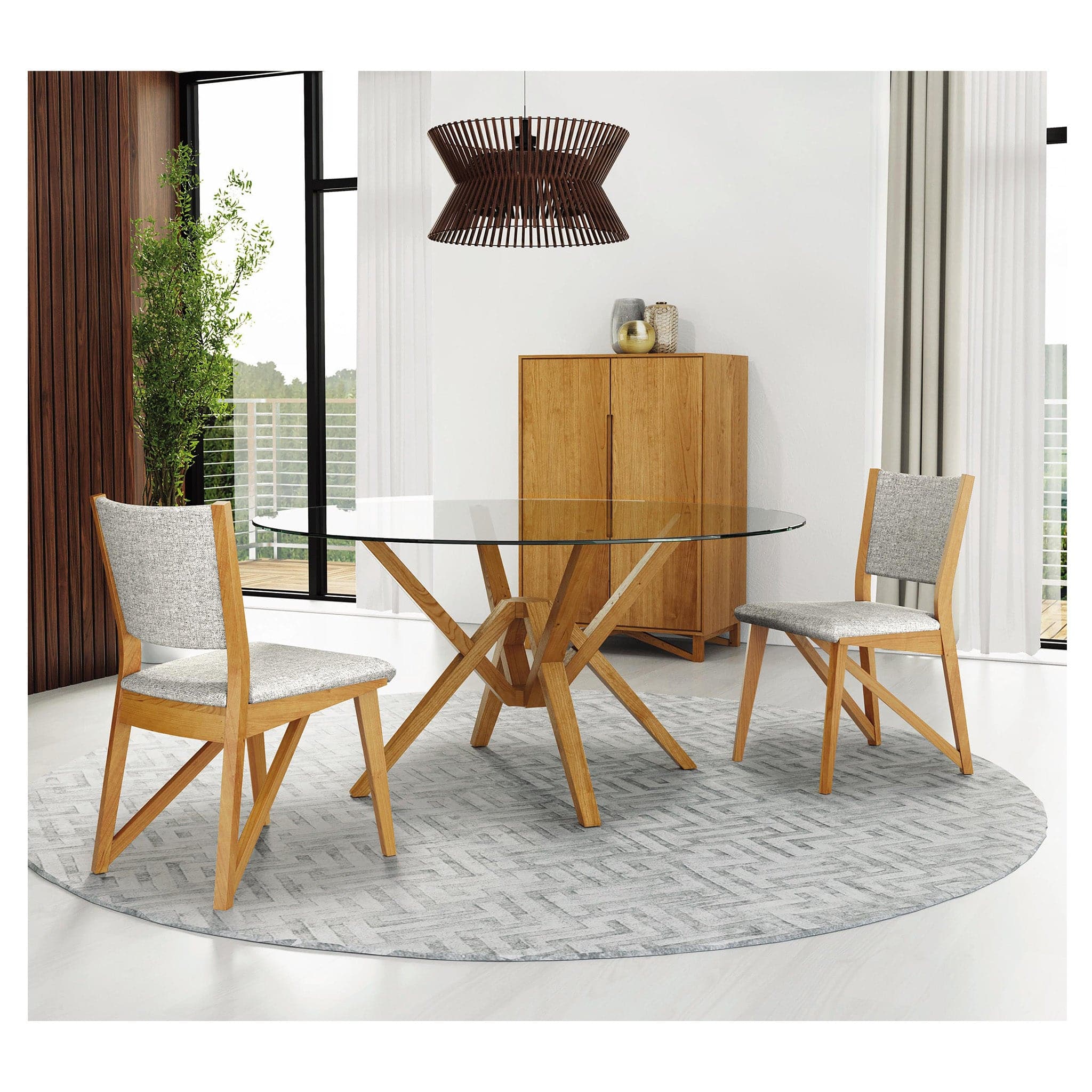 Copeland Exeter Round Glass Top Table - Image 7