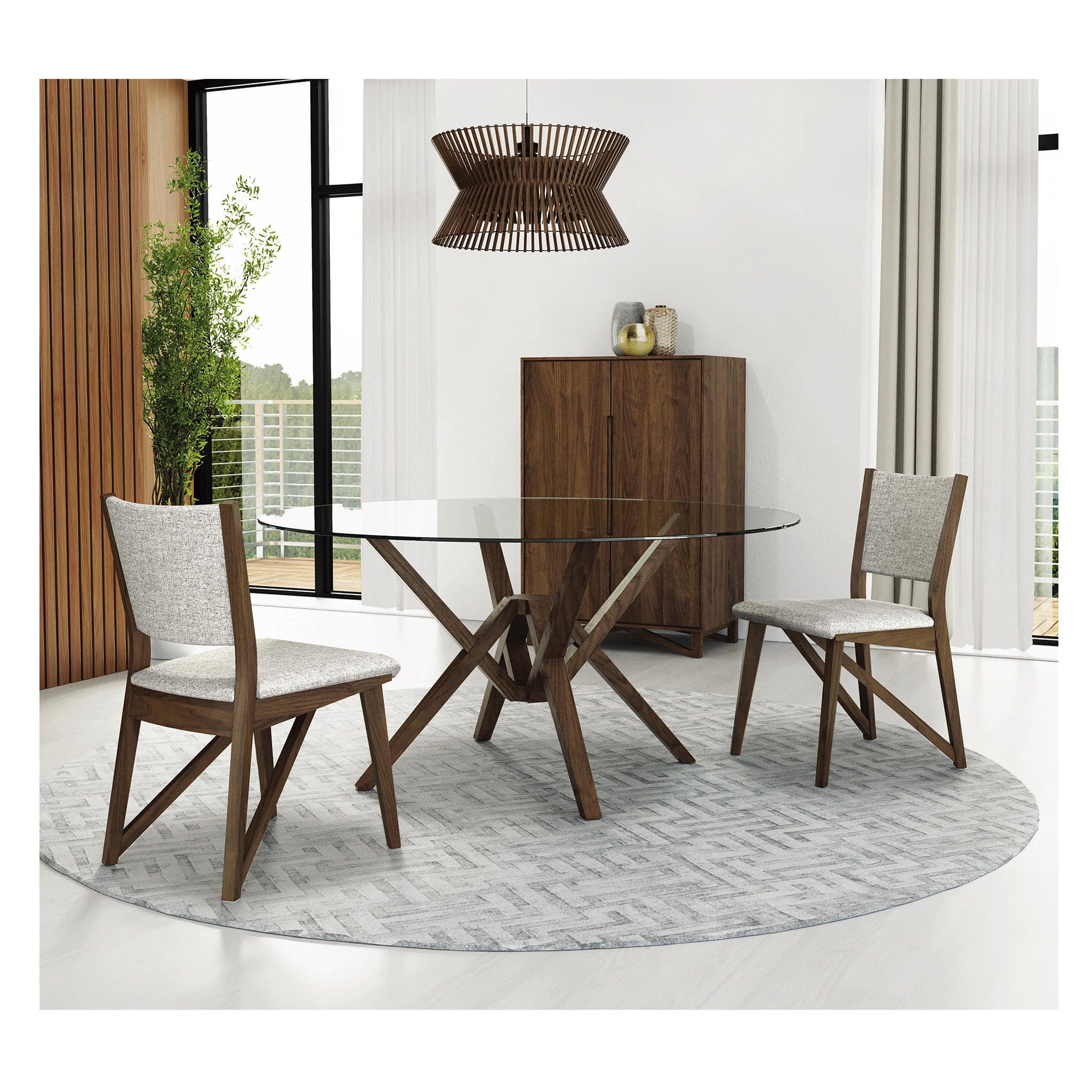 Copeland Exeter Round Glass Top Table - Image 8
