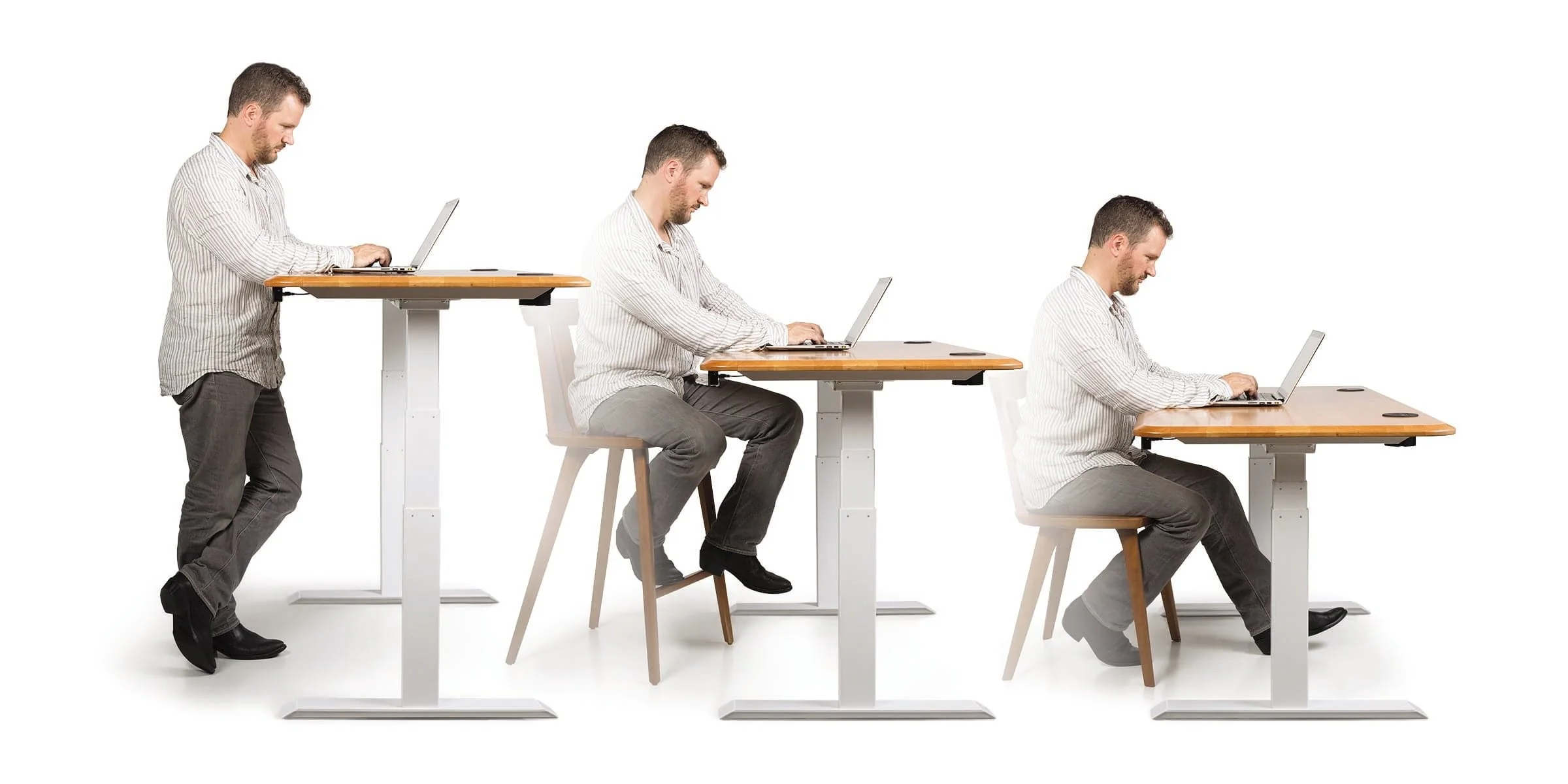 Copeland Invigo Executive Sit-Stand Desk Oak - Image 8