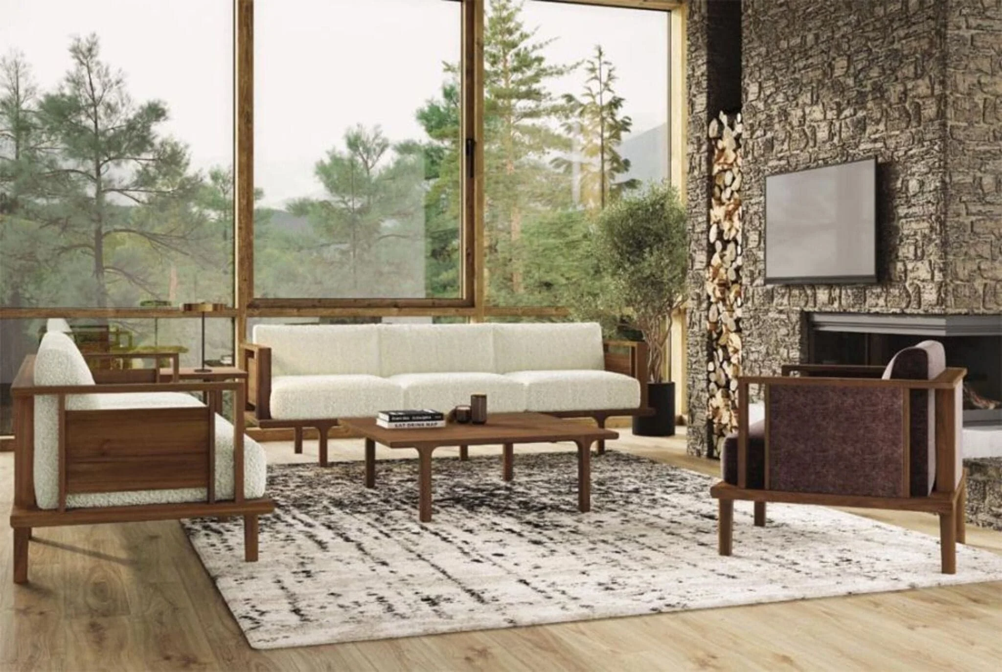 Copeland Sierra Loveseat with Upholstered Panels - Image 5