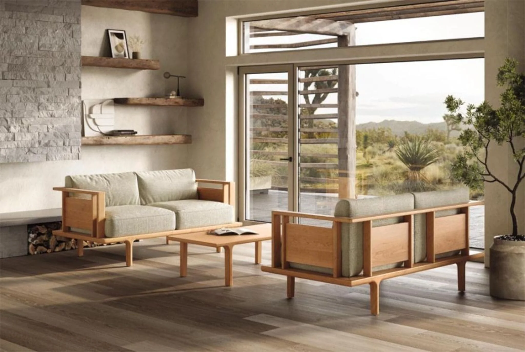 Copeland Sierra Sofa with Upholstered Panels - Image 3