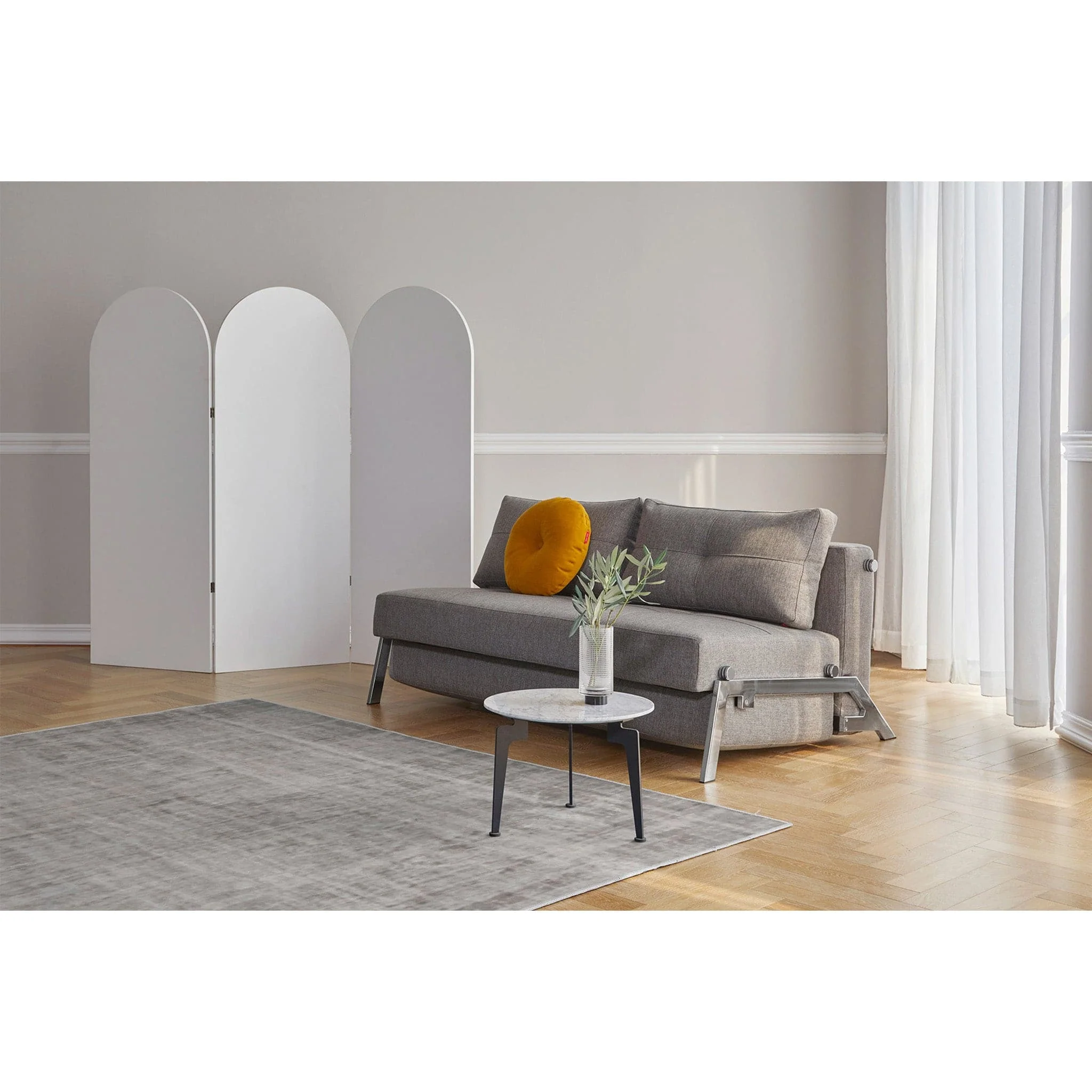 Cubed Full Size Sofa Bed With Chrome Legs - Image 14