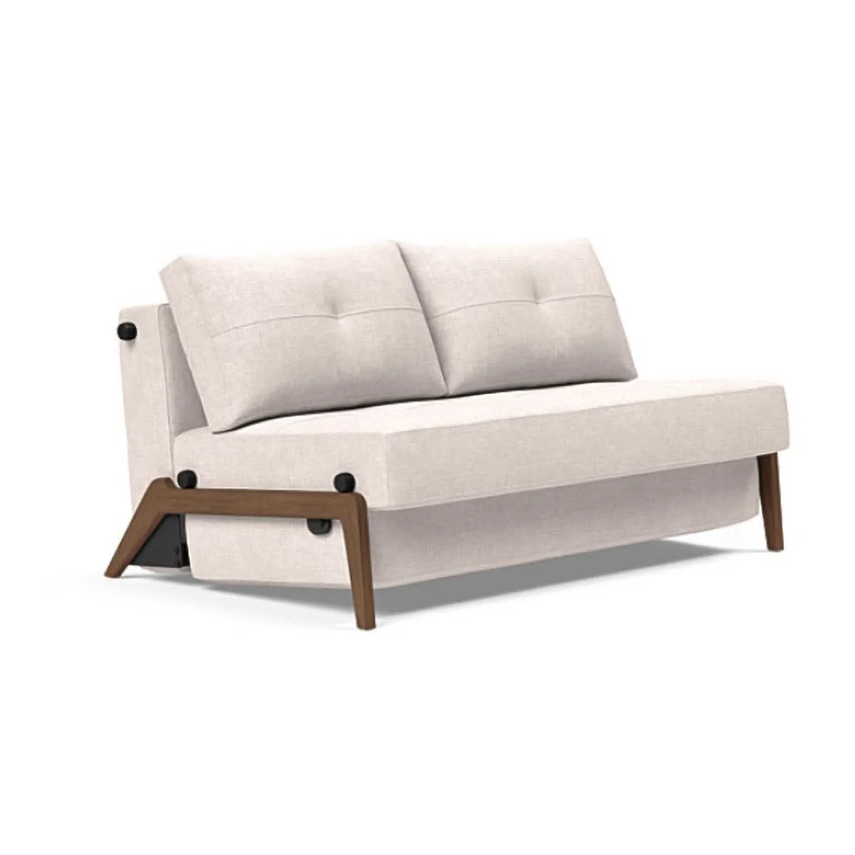 Cubed Full Size Sofa Bed With Dark Wood Legs - Image 14
