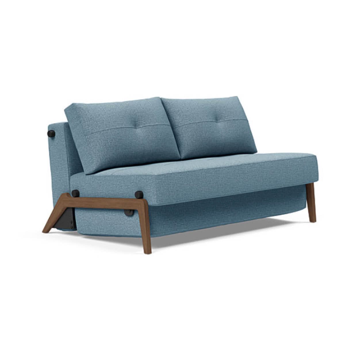 Cubed Full Size Sofa Bed With Dark Wood Legs - Image 36