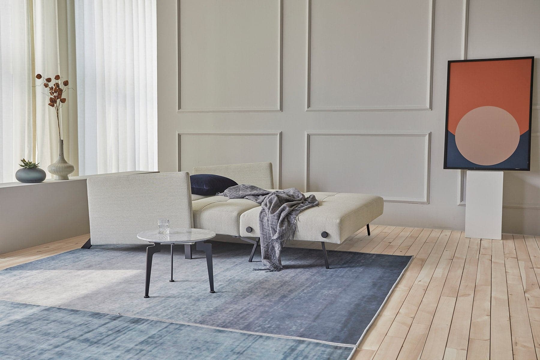Cubed Queen Size Sofa Bed With Arms - Image 11