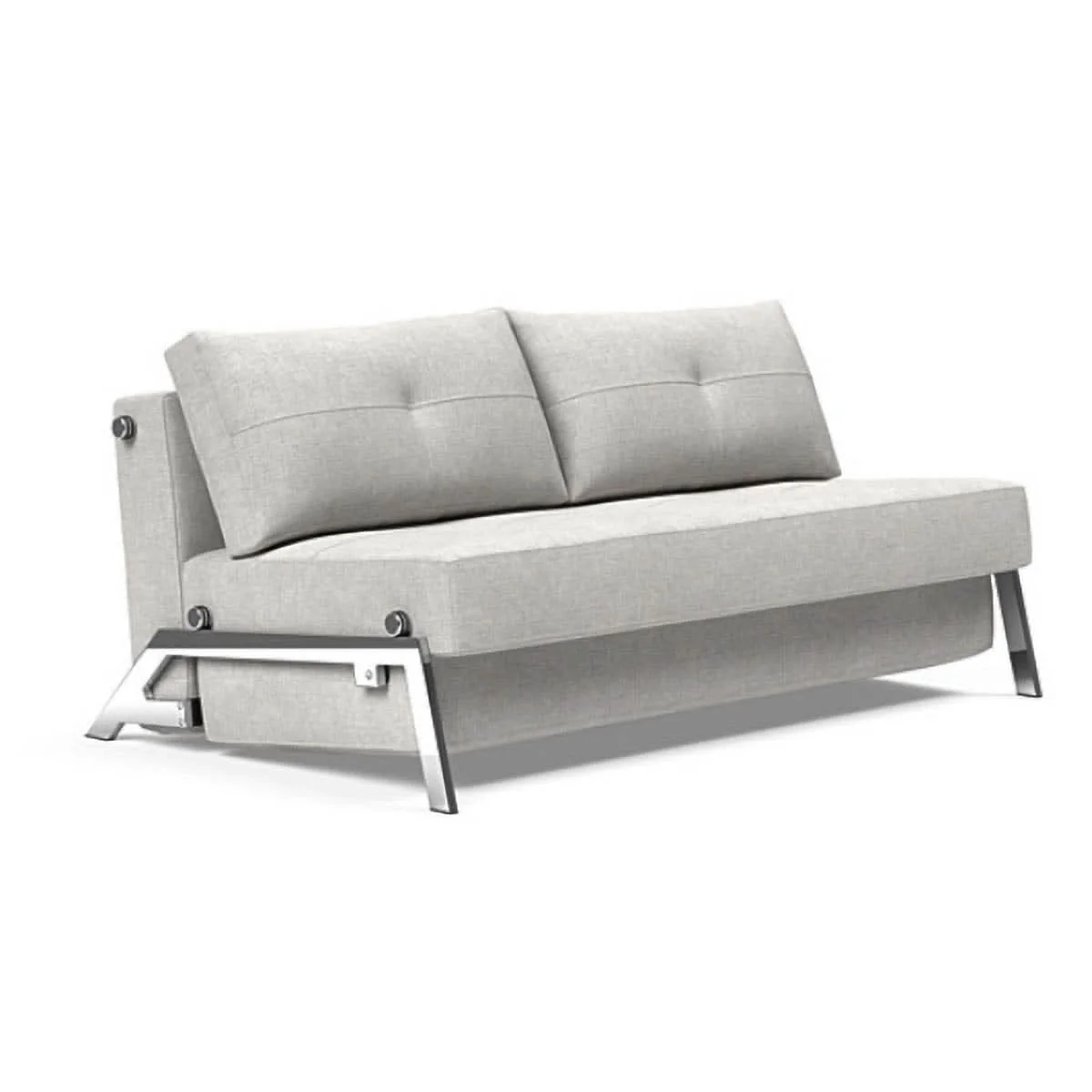 Cubed Queen size Sofa Bed With Chrome Legs - Image 18