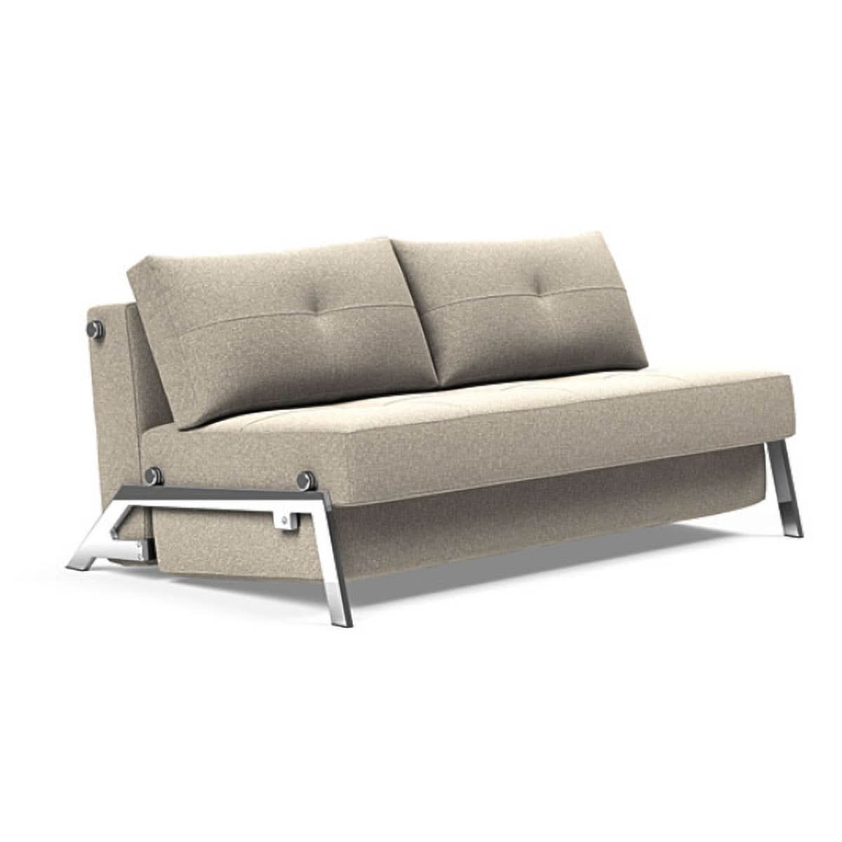 Cubed Queen size Sofa Bed With Chrome Legs - Image 24