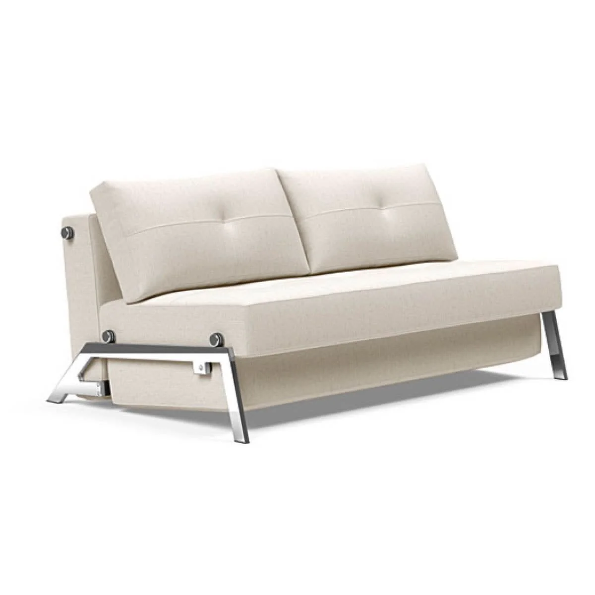 Cubed Queen size Sofa Bed With Chrome Legs - Image 27