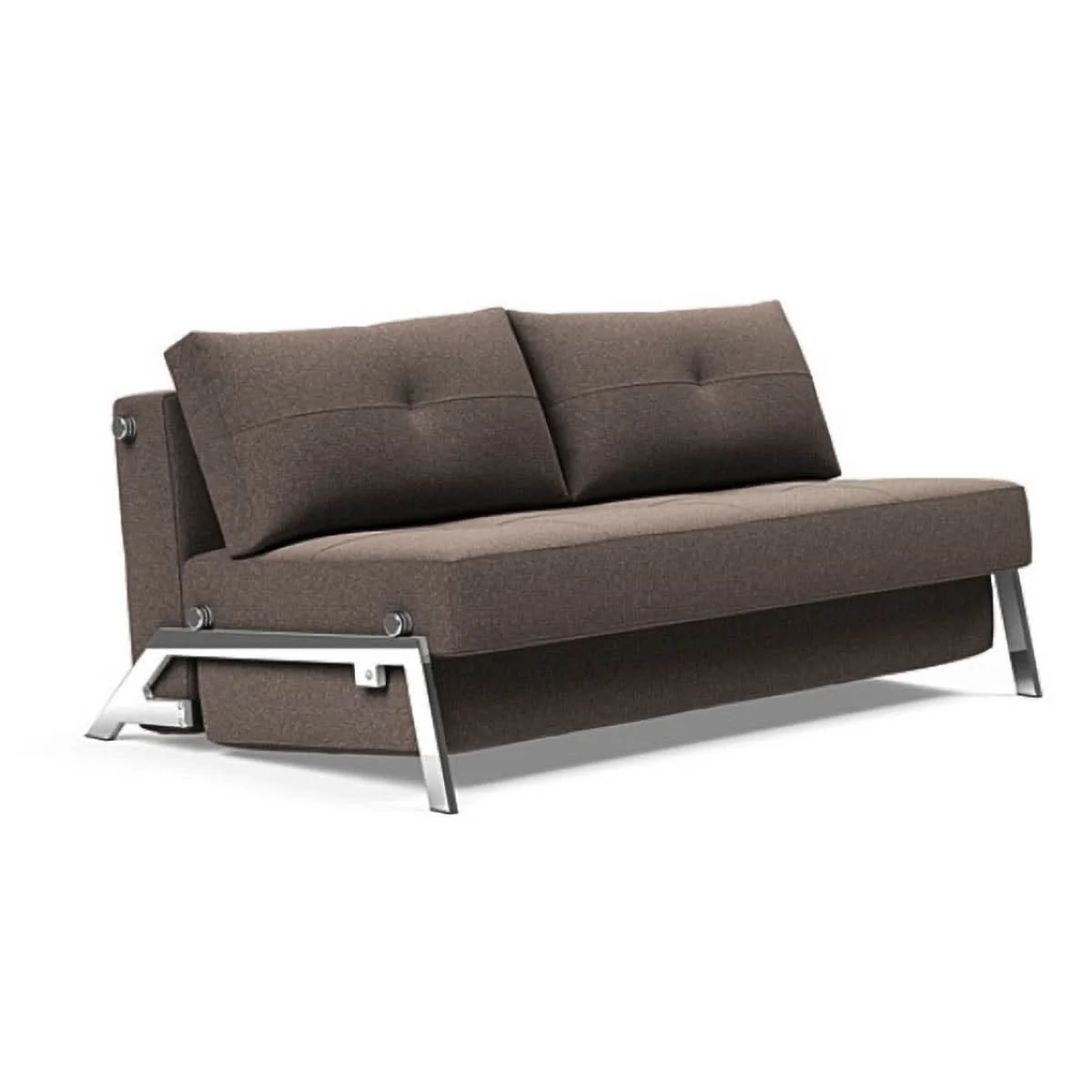 Cubed Queen size Sofa Bed With Chrome Legs - Image 28