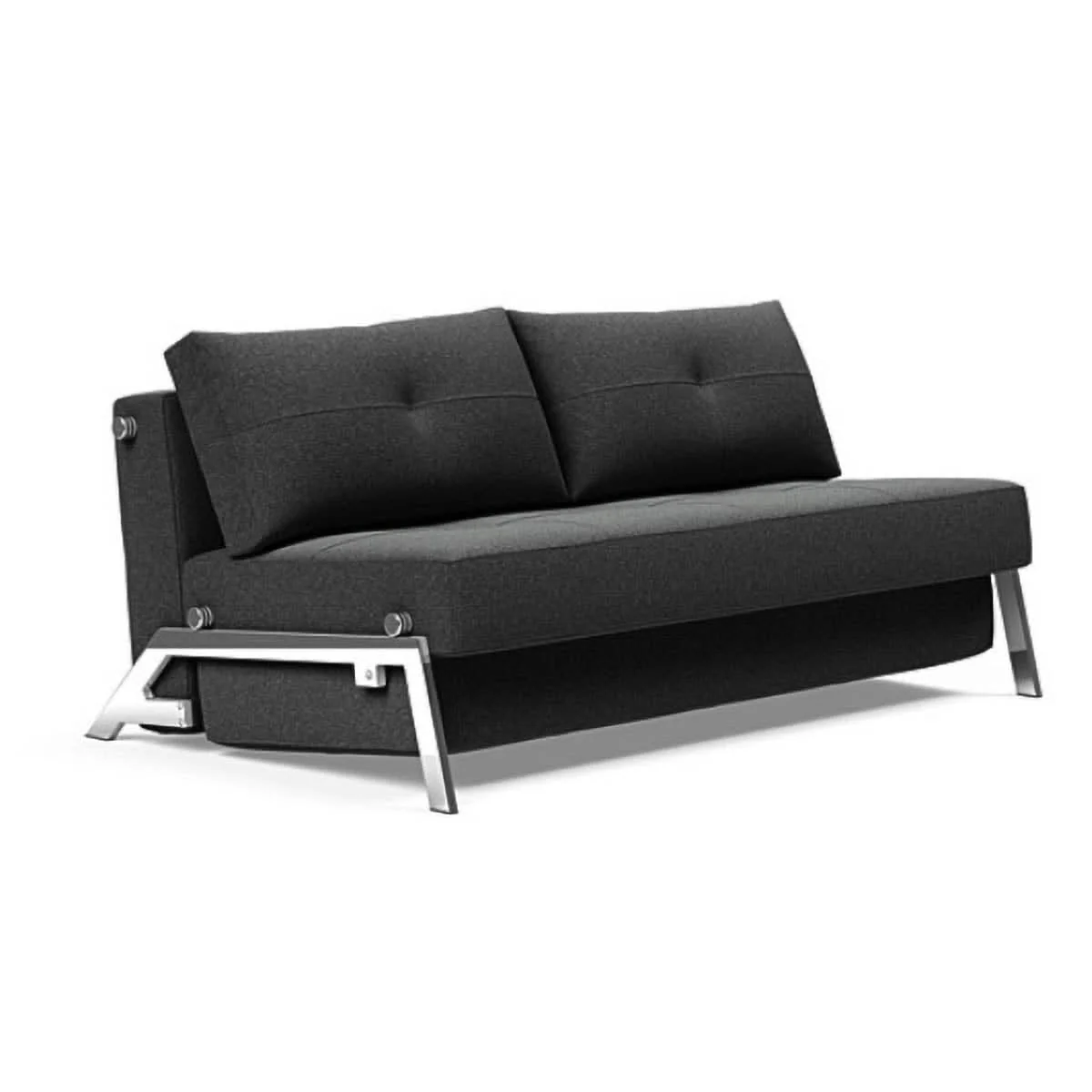 Cubed Queen size Sofa Bed With Chrome Legs - Image 29