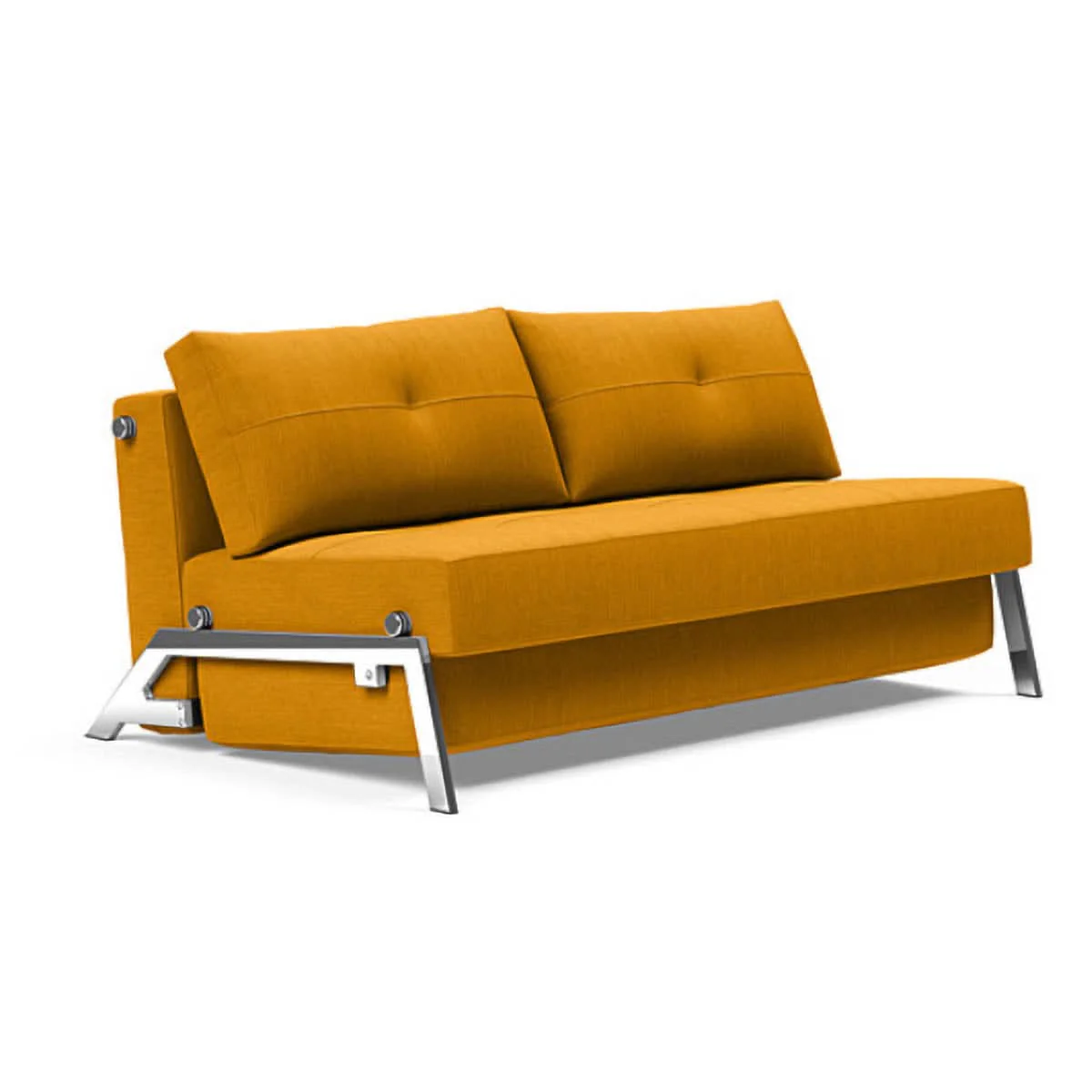 Cubed Queen size Sofa Bed With Chrome Legs - Image 30