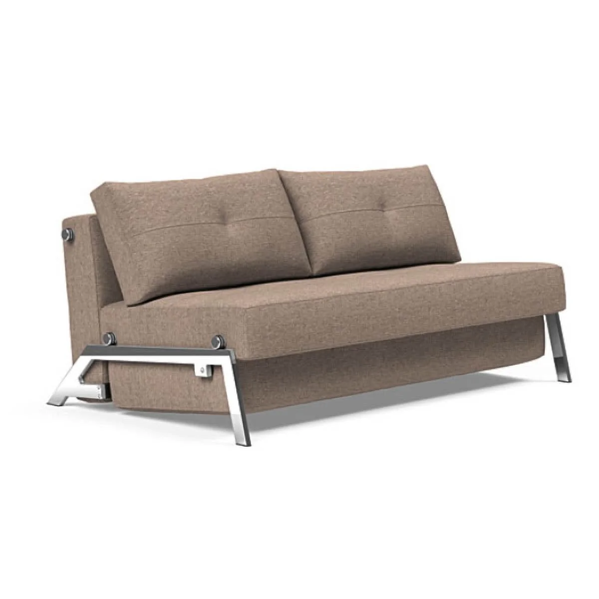 Cubed Queen size Sofa Bed With Chrome Legs - Image 34
