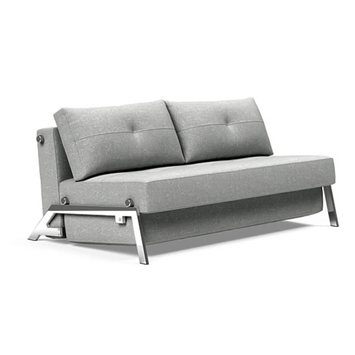 Cubed Queen size Sofa Bed With Chrome Legs - Image 37
