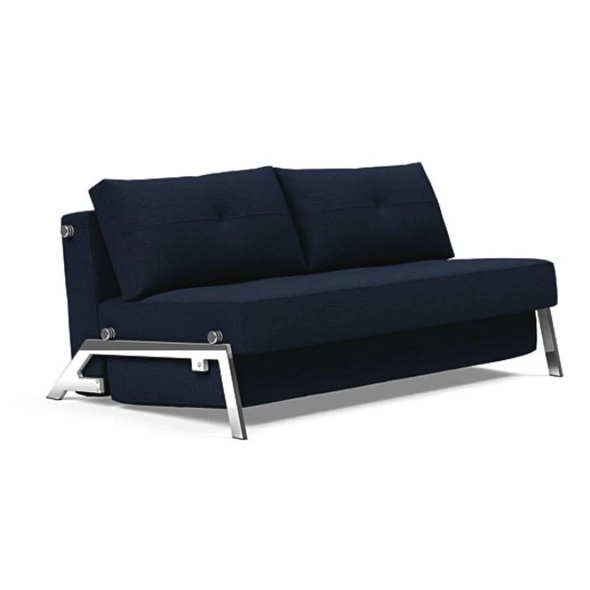 Cubed Queen size Sofa Bed With Chrome Legs - Image 38