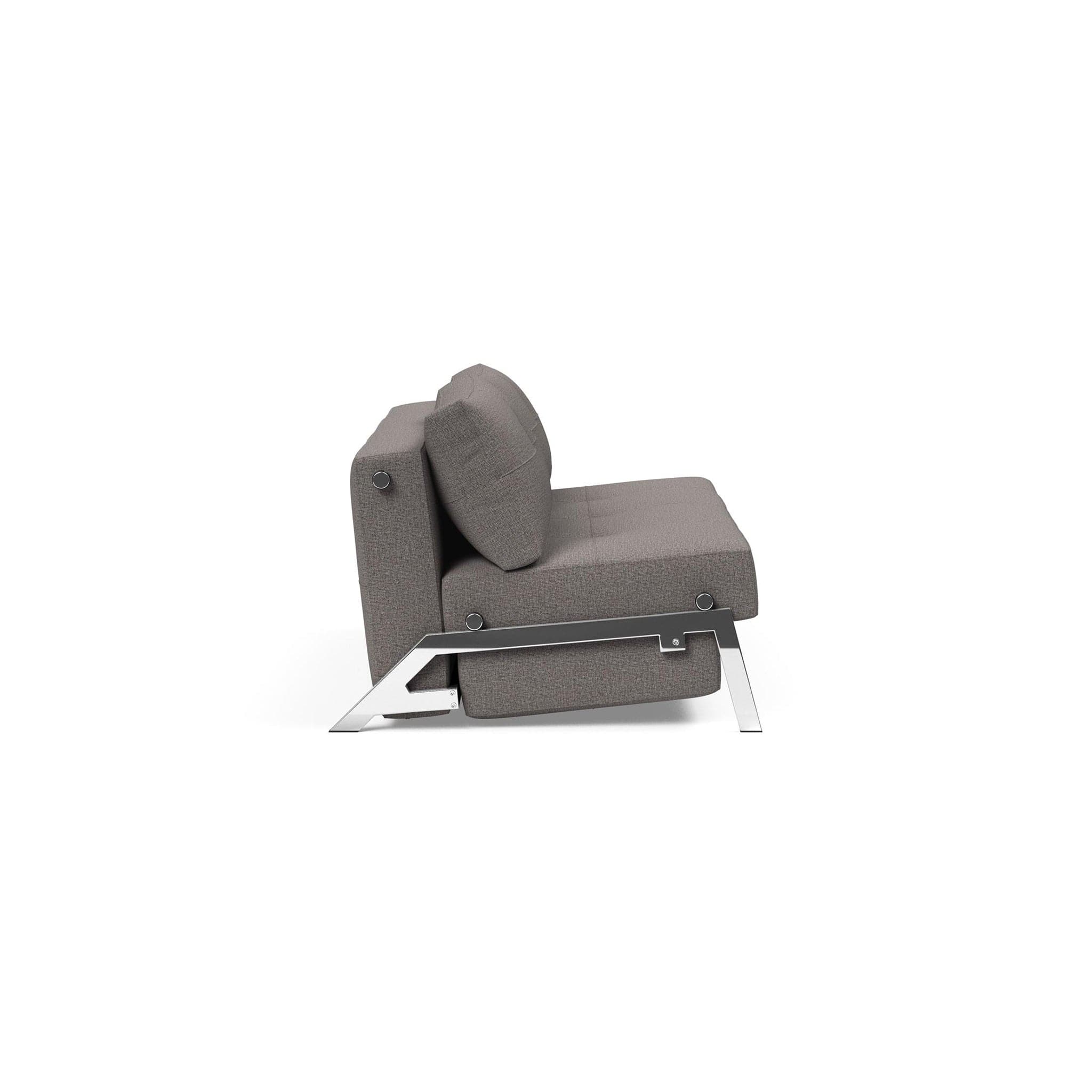 Cubed Queen size Sofa Bed With Chrome Legs - Image 6