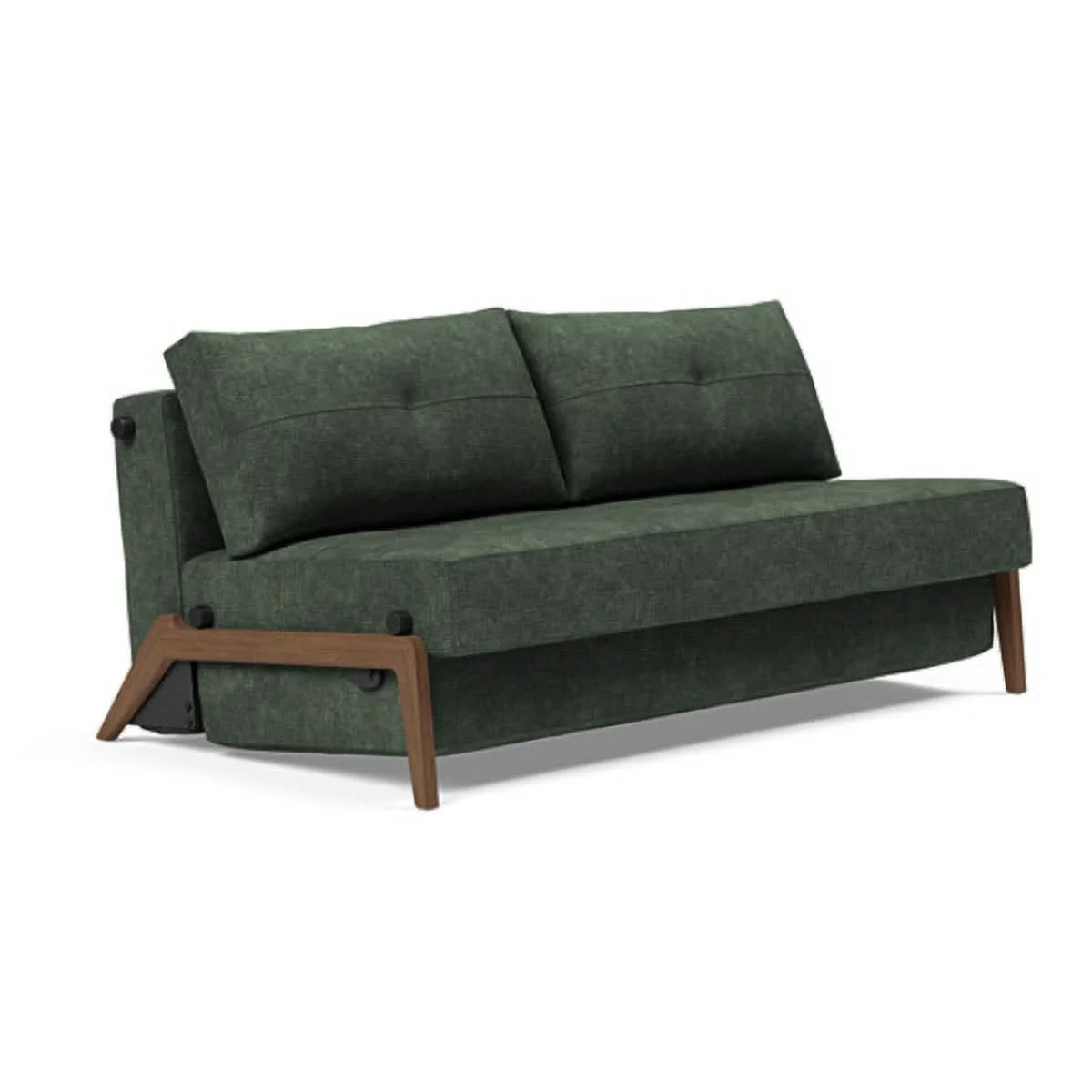 Cubed Queen Size Sofa Bed With Dark Wood Legs - Image 14