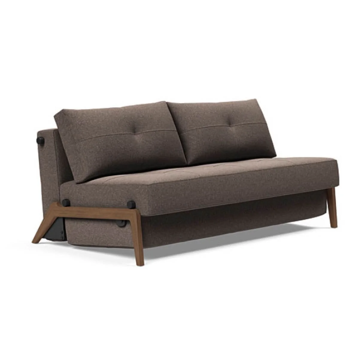 Cubed Queen Size Sofa Bed With Dark Wood Legs - Image 22