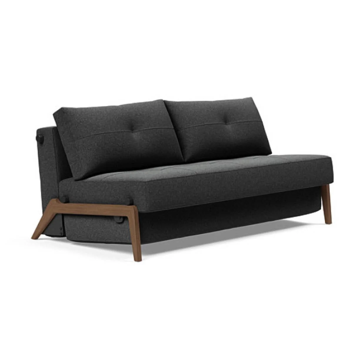 Cubed Queen Size Sofa Bed With Dark Wood Legs - Image 23
