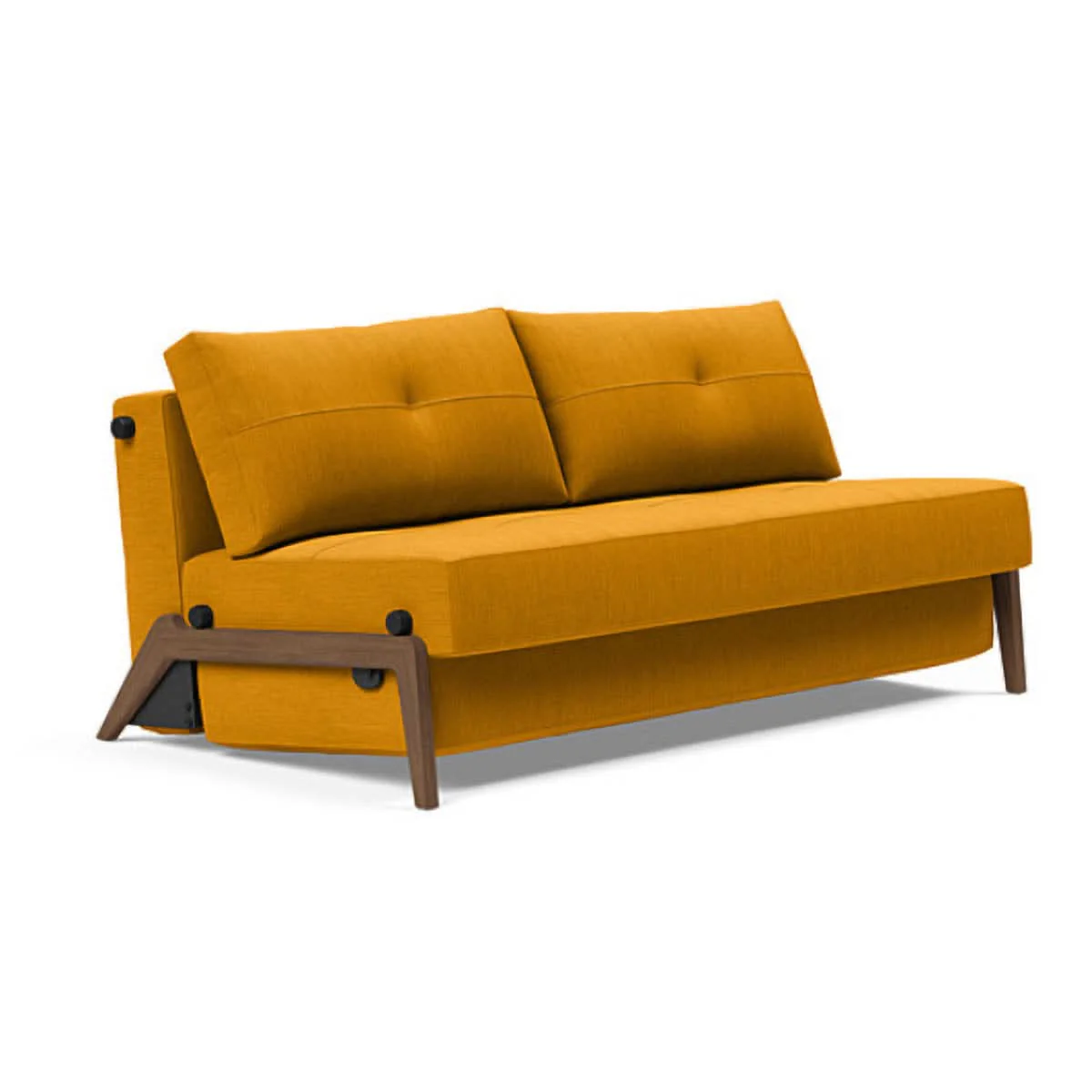 Cubed Queen Size Sofa Bed With Dark Wood Legs - Image 24