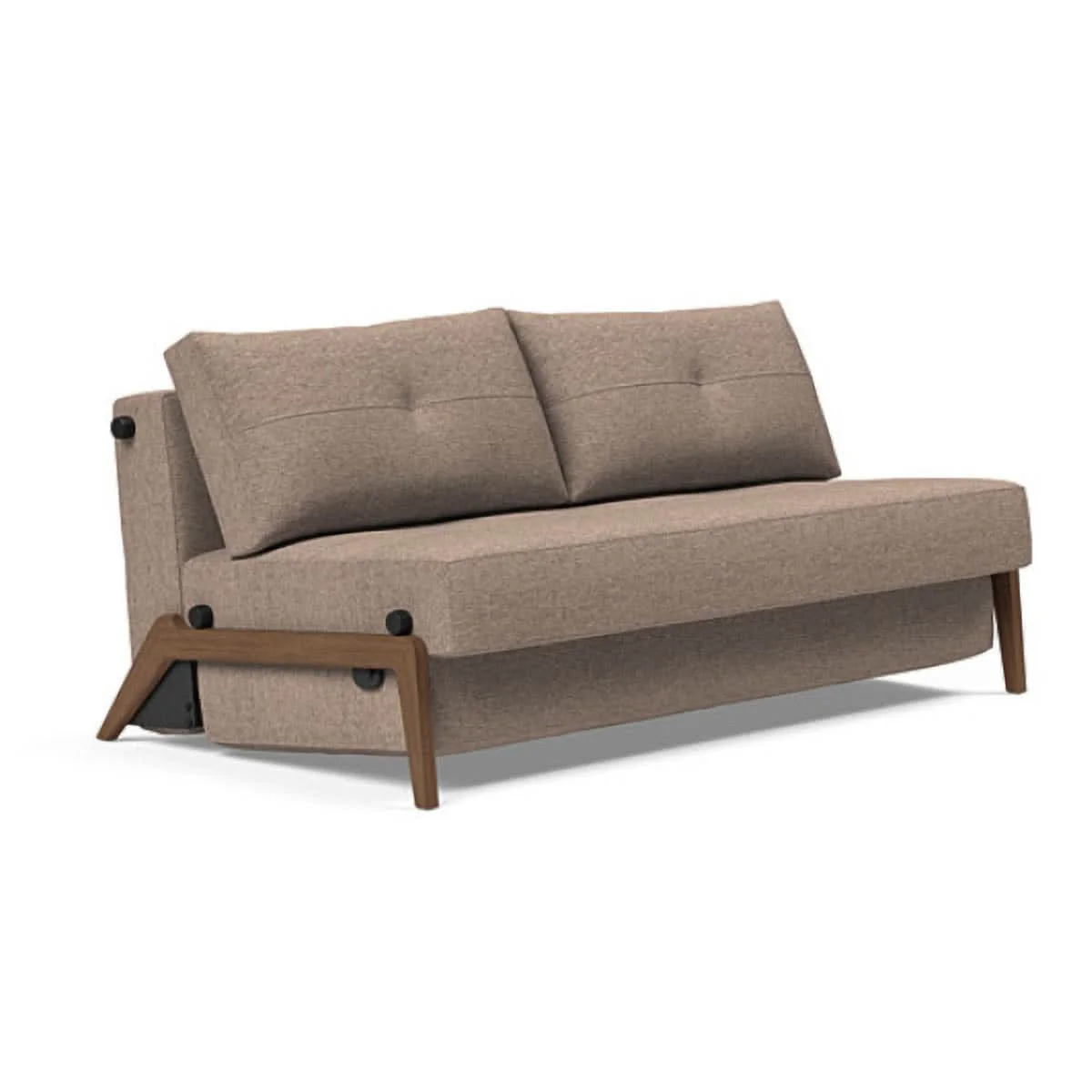Cubed Queen Size Sofa Bed With Dark Wood Legs - Image 28