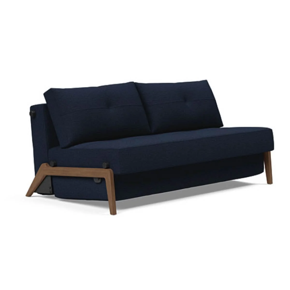 Cubed Queen Size Sofa Bed With Dark Wood Legs - Image 32
