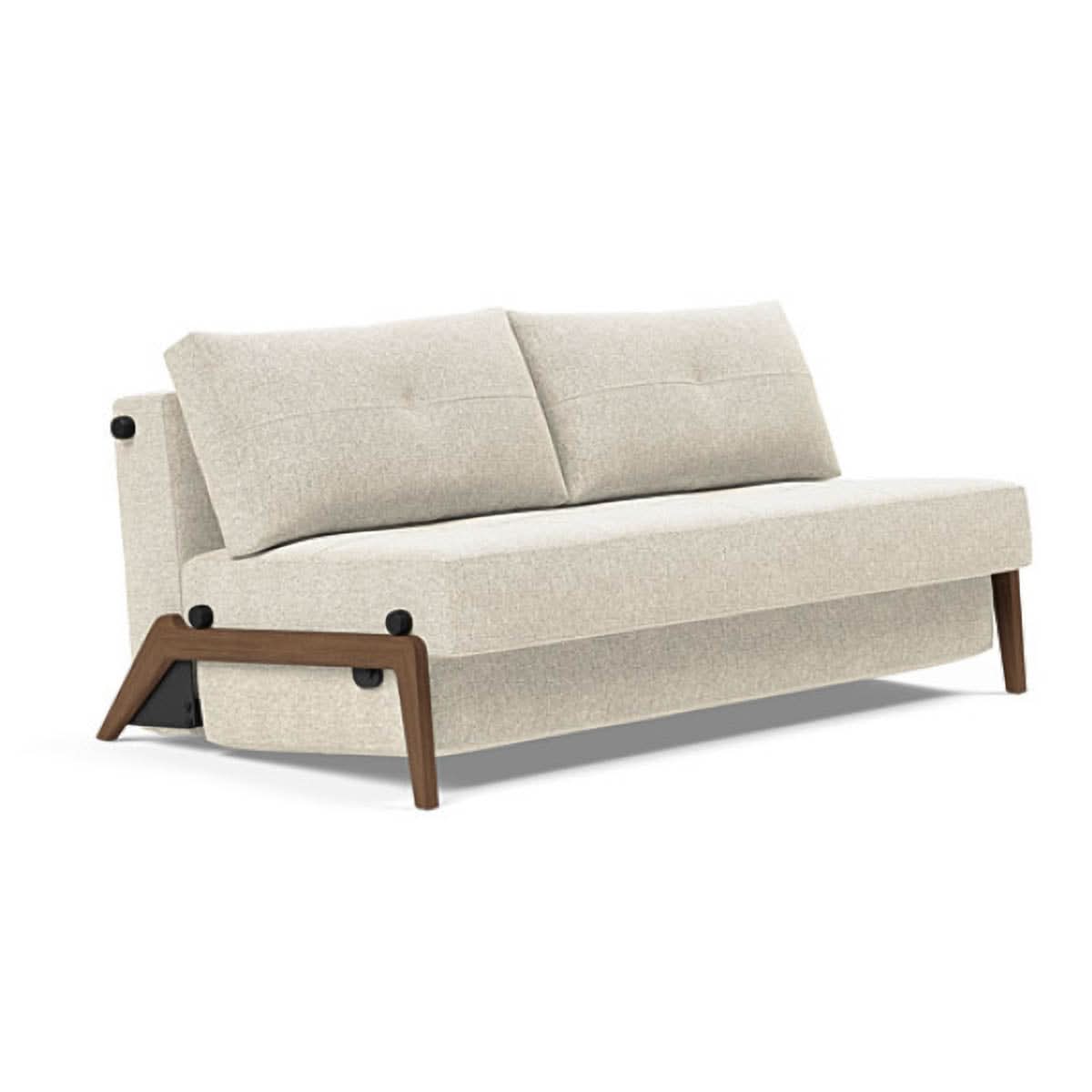 Cubed Queen Size Sofa Bed With Dark Wood Legs - Image 38