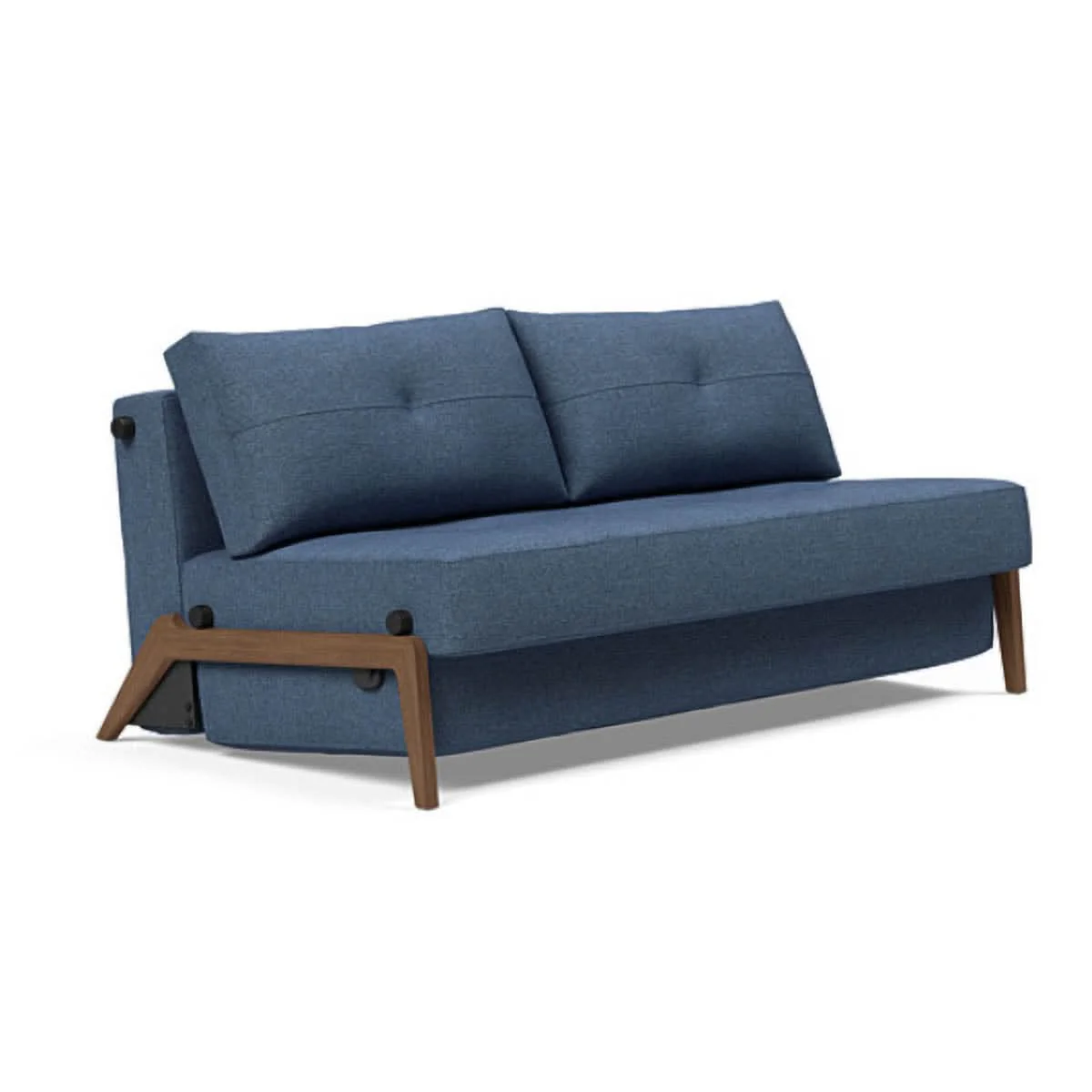 Cubed Queen Size Sofa Bed With Dark Wood Legs - Image 41