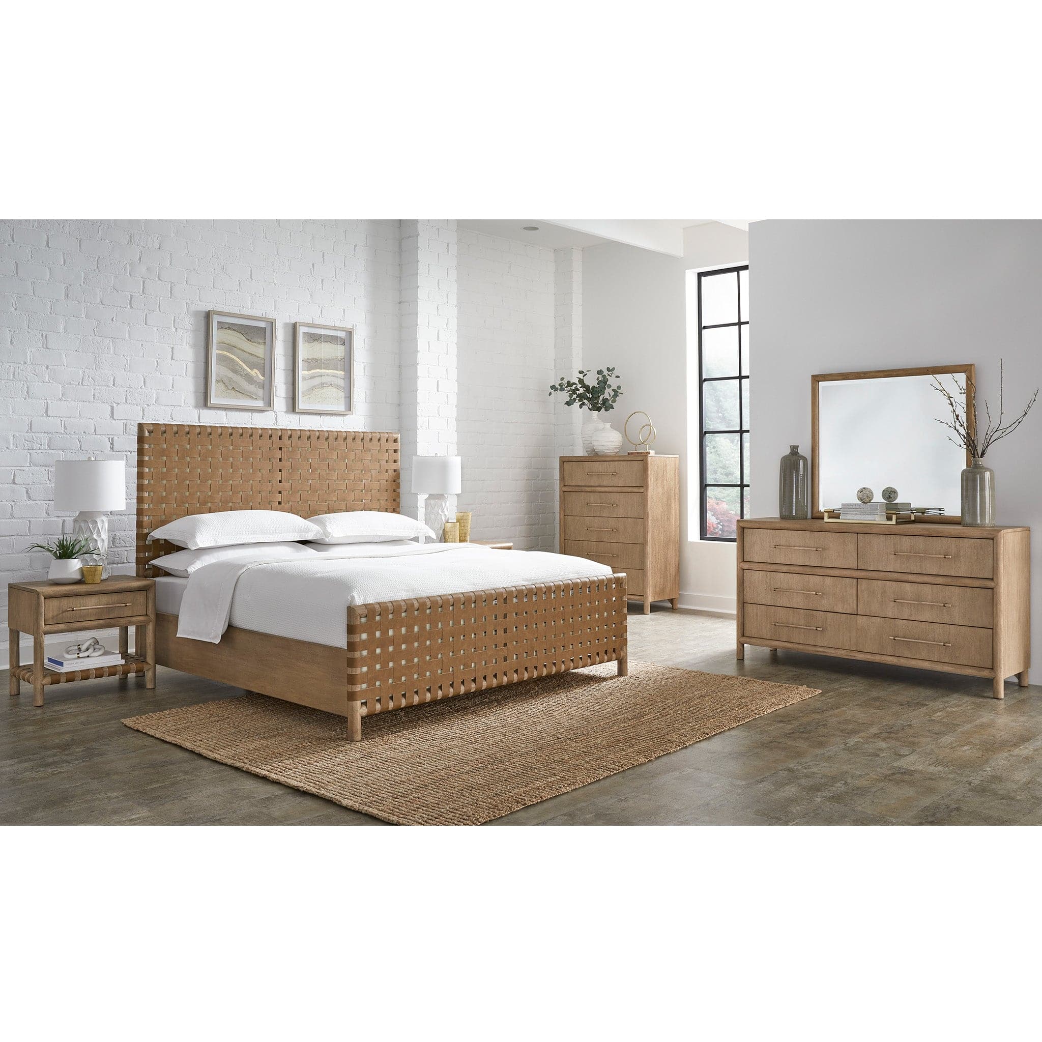 Dorsey Woven Nightstand with USB - Image 4