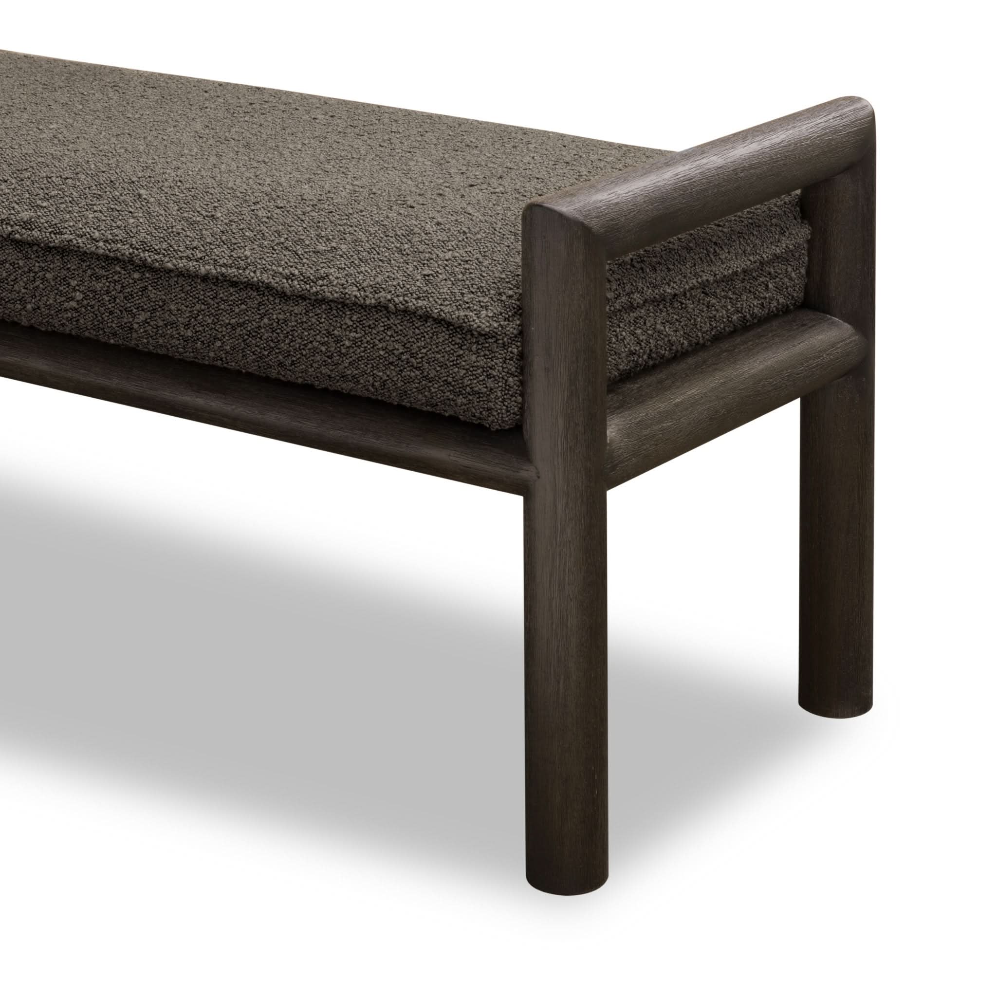 Dorsey Boucle Upholstered Bench - Image 5