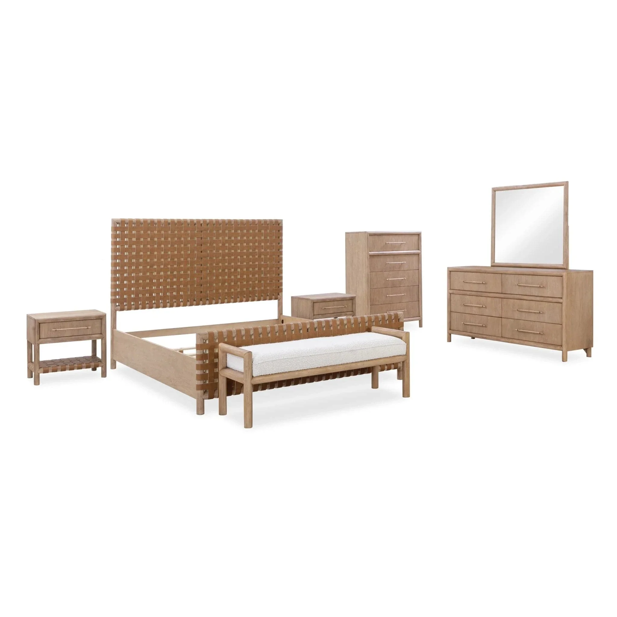 Dorsey Woven Panel Platform Bed - Image 13