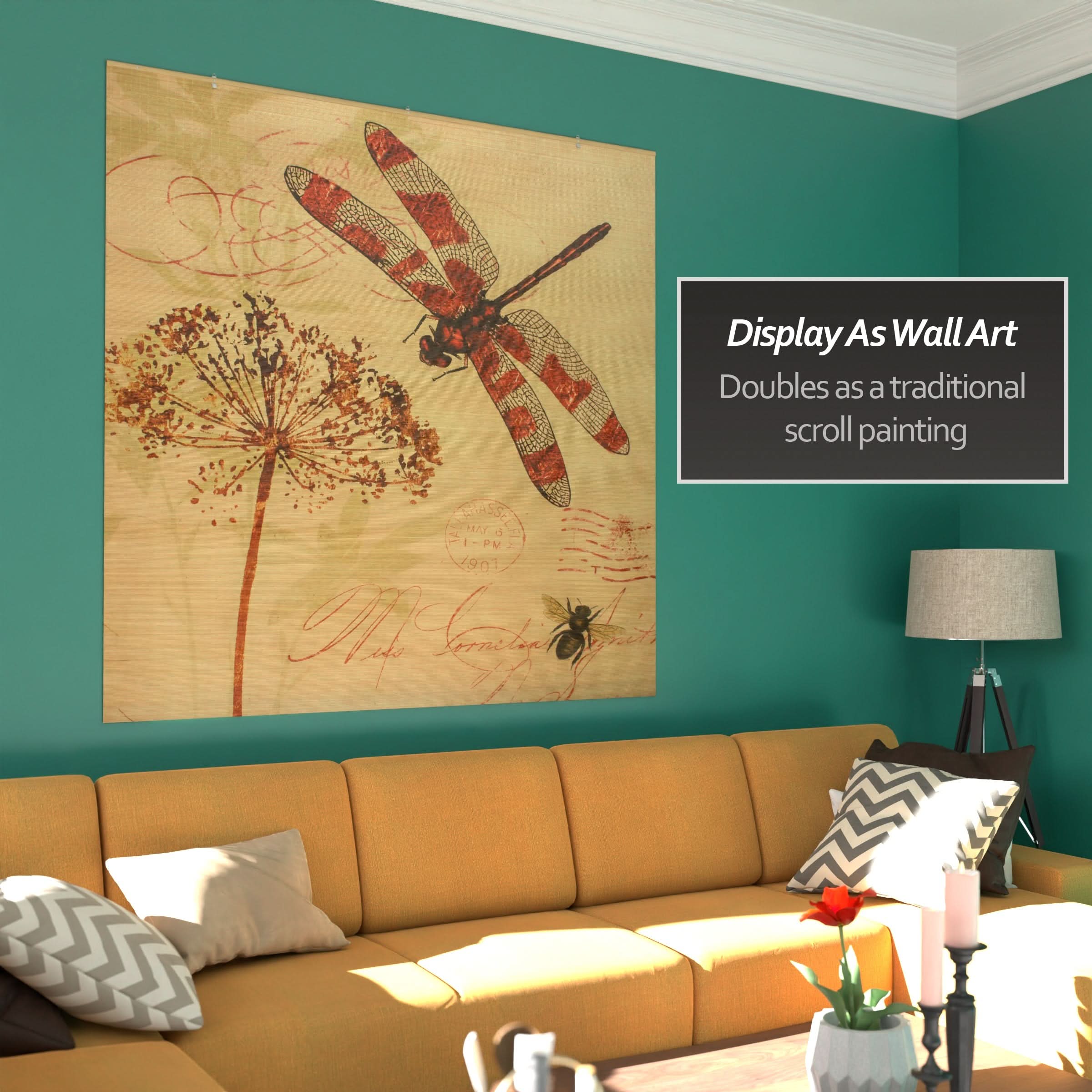 Dragonfly Bamboo Window Shade Blind - Image 10