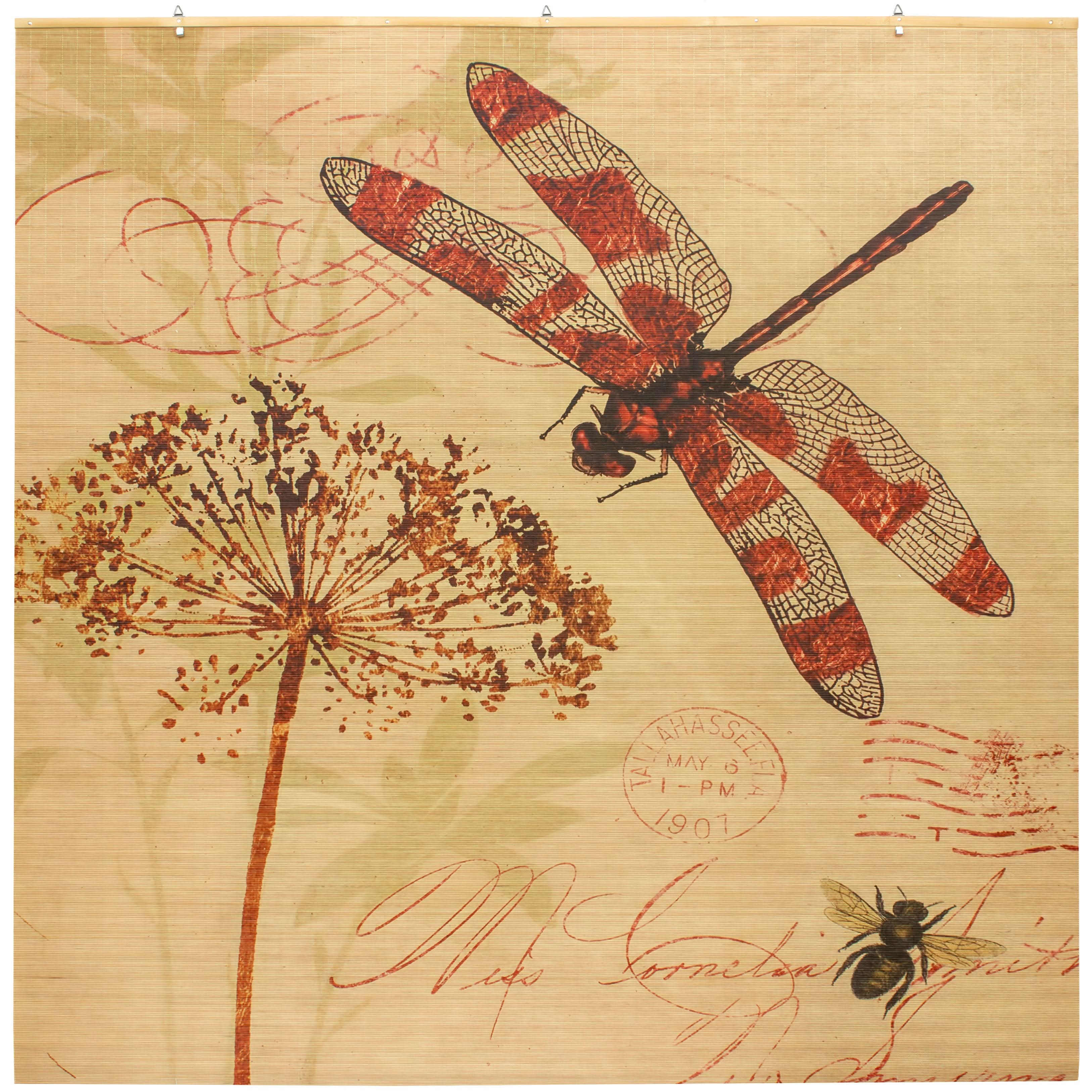 Dragonfly Bamboo Window Shade Blind - Image 2