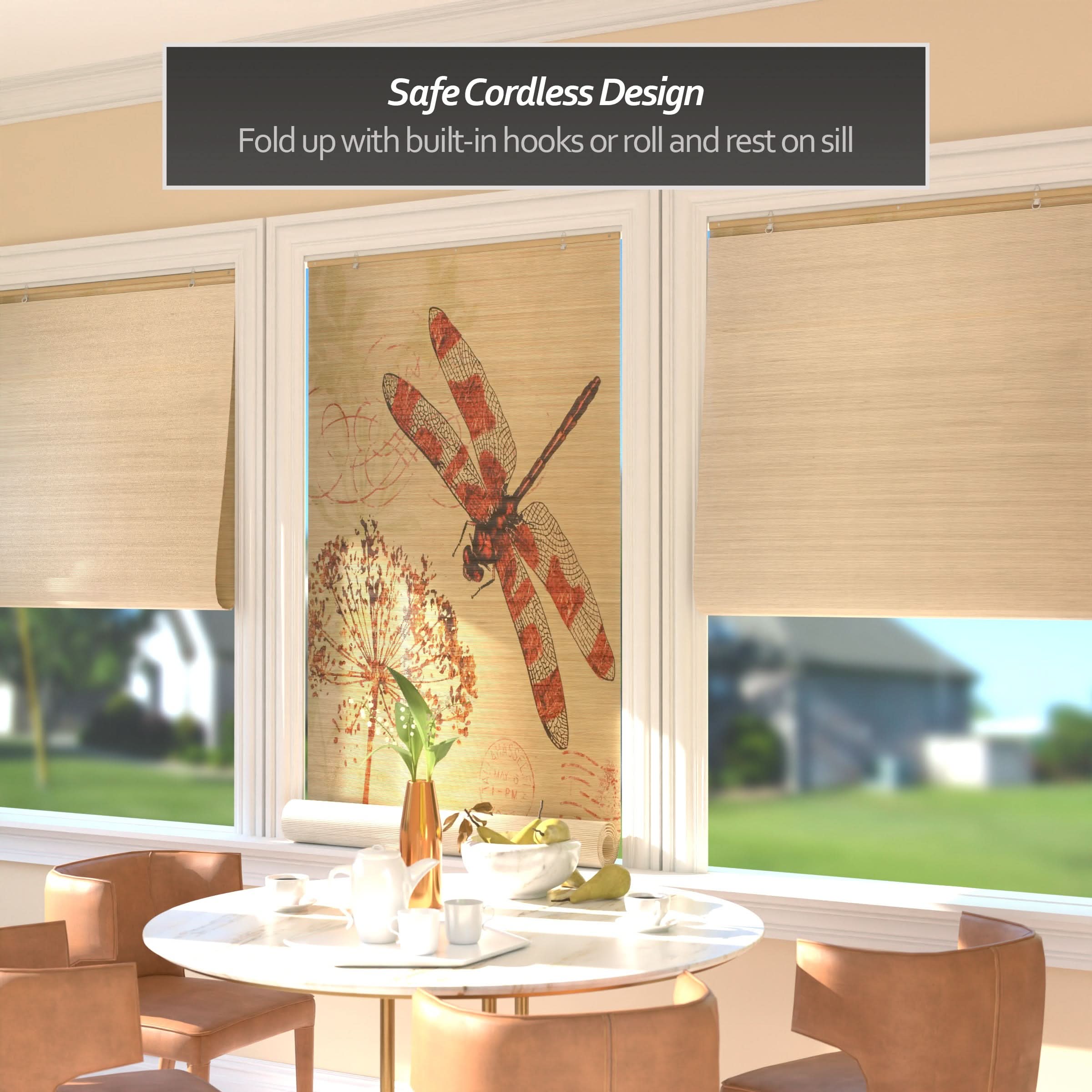 Dragonfly Bamboo Window Shade Blind - Image 3